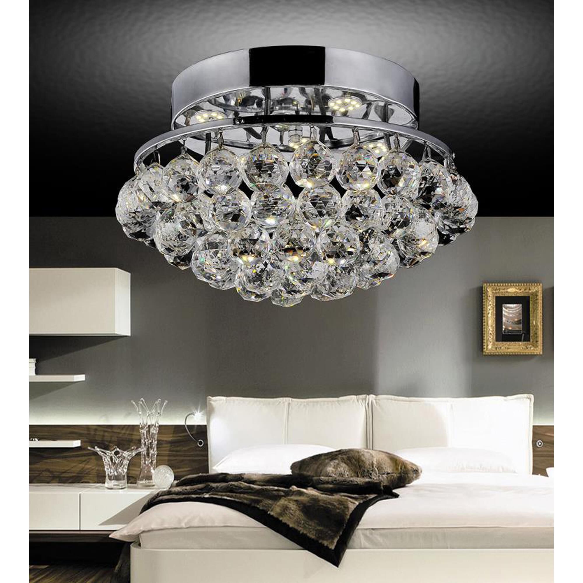 Queen 14 Inch 4 Light Flush Mount by CWI Lighting