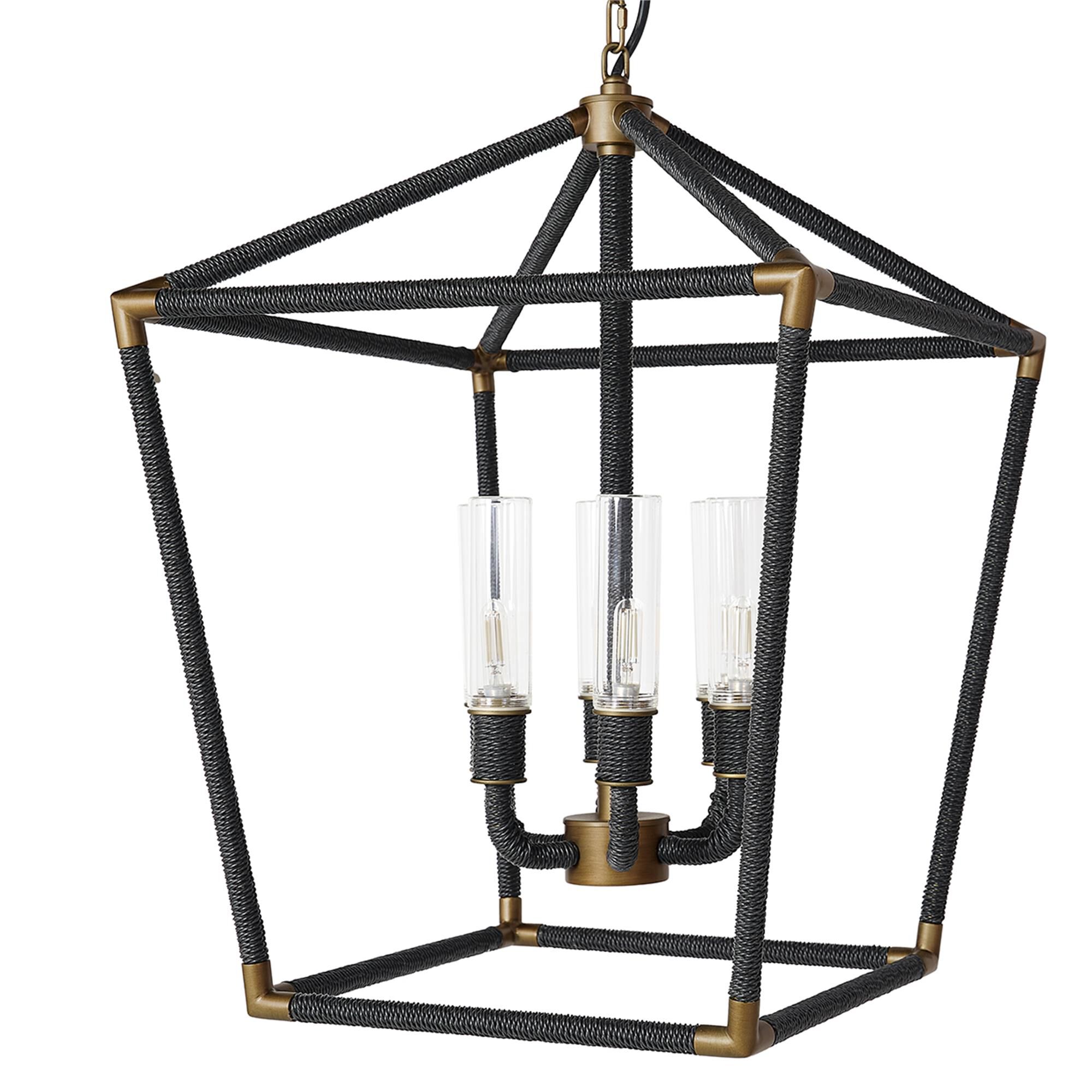 Hollister 20 Inch Outdoor Hanging Lantern by Palecek