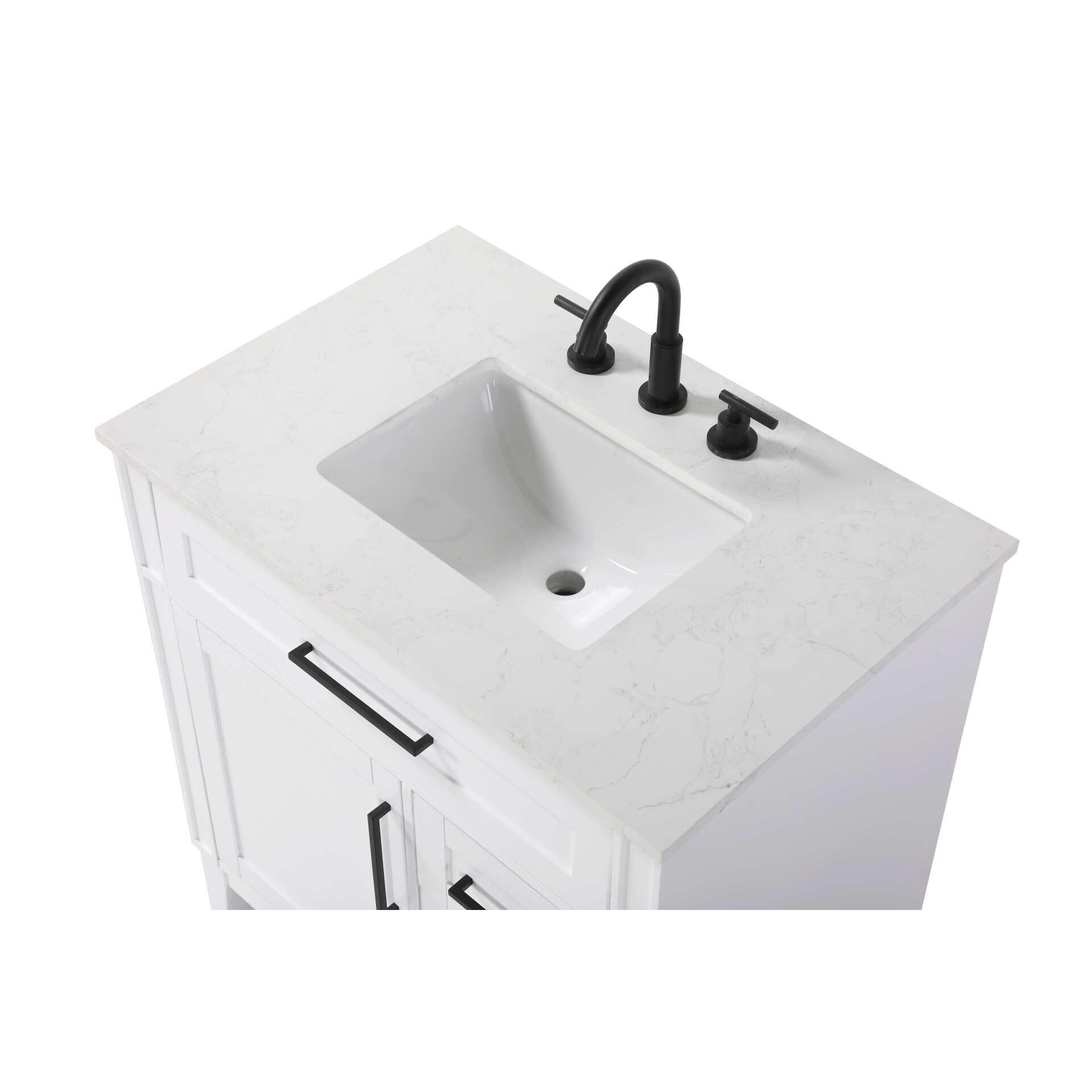 Shown in White finish