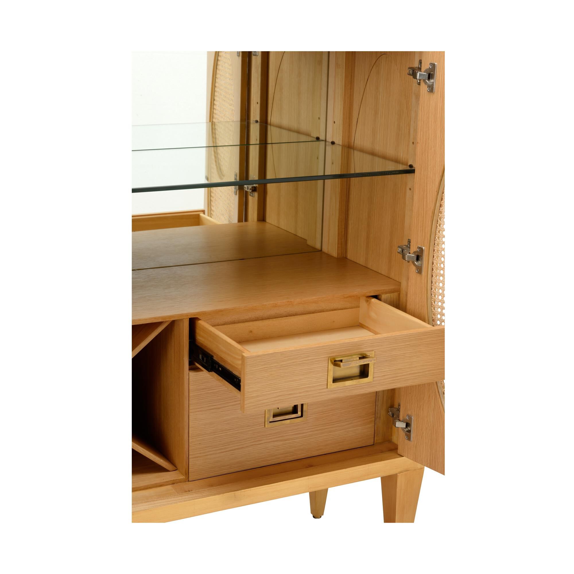 Petite Caned Storage Cabinet by Chelsea House