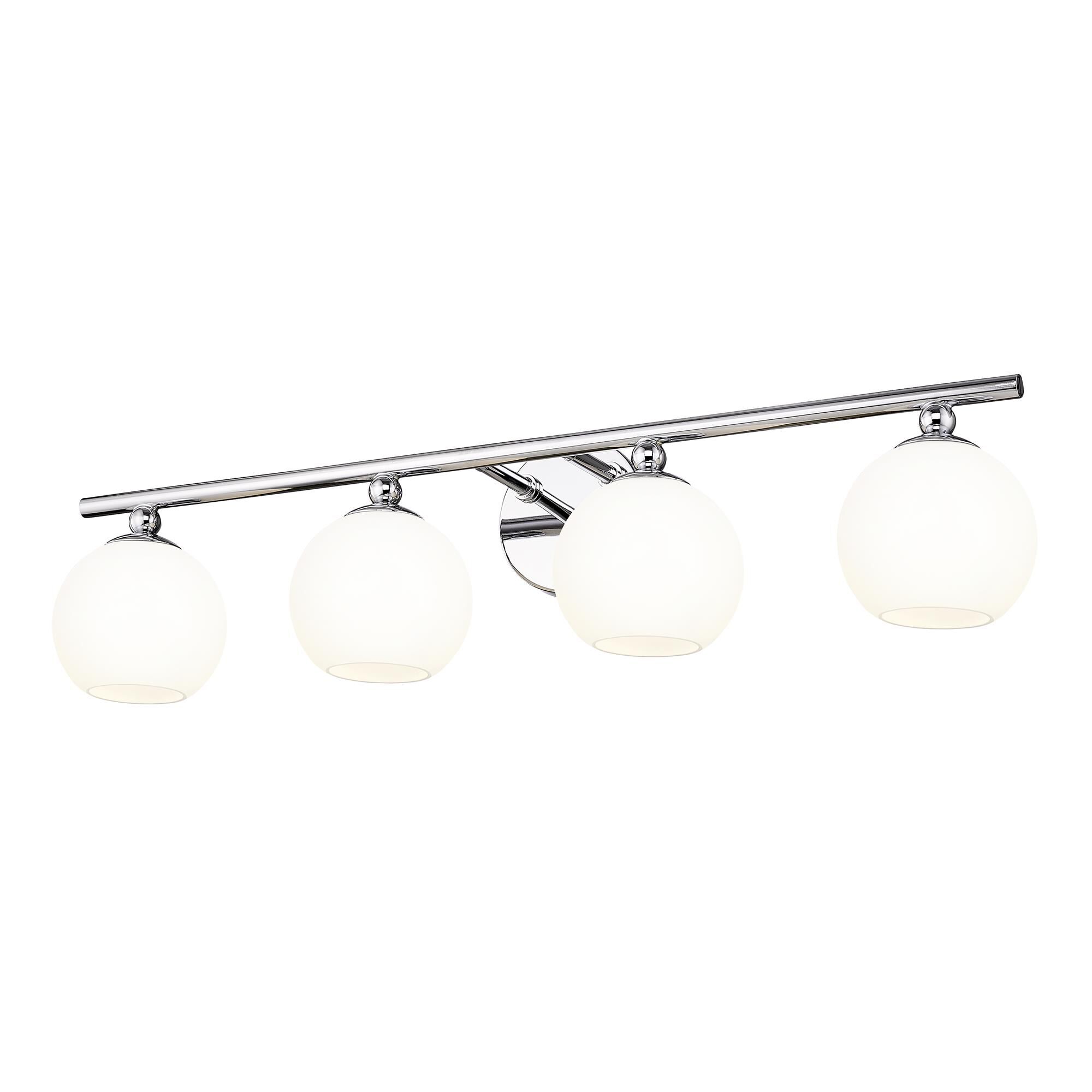 Shown in Chrome finish and Opal Etched glass