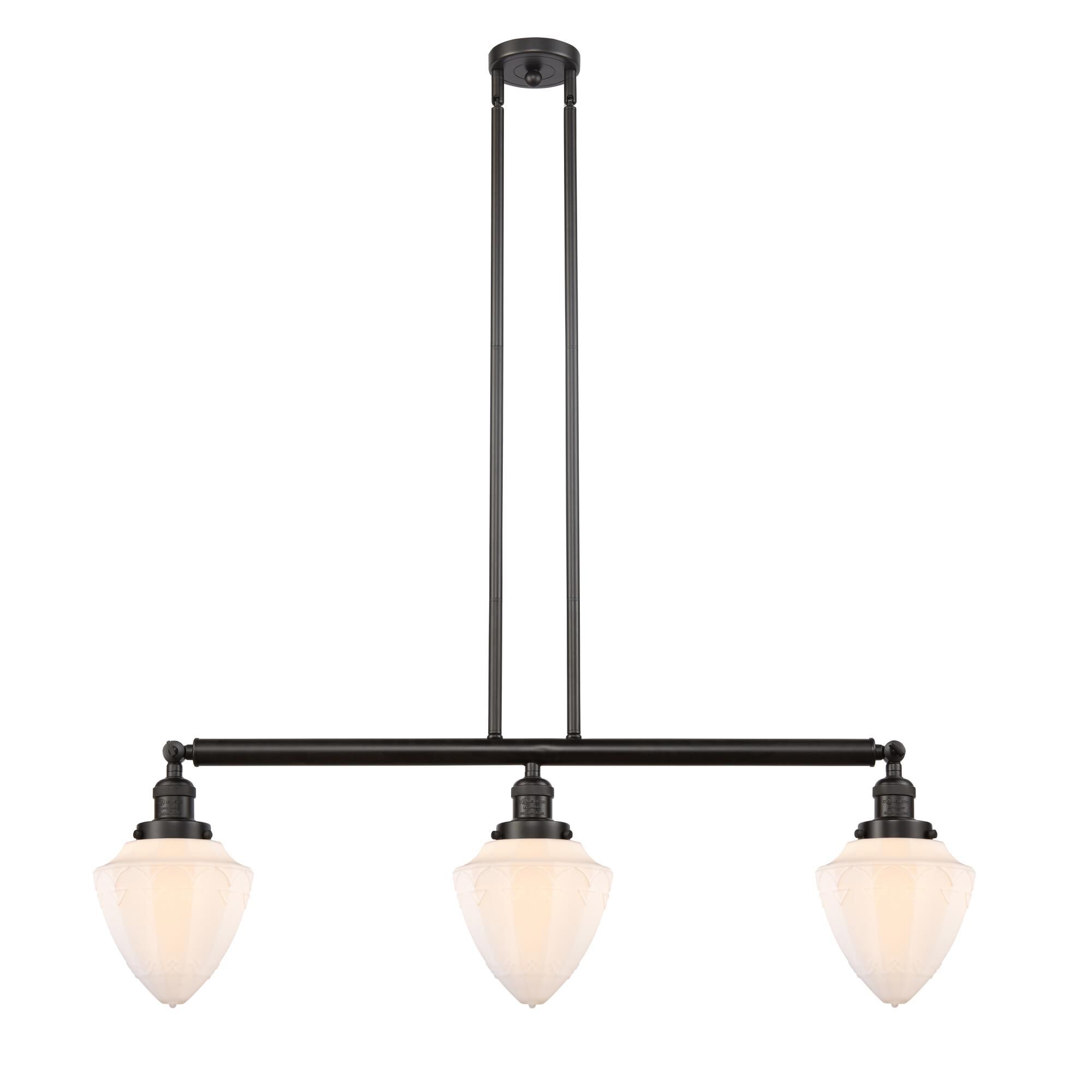 Bruno Marashlian Bullet 38 Inch 3 Light Linear Suspension Light by Innovations Lighting