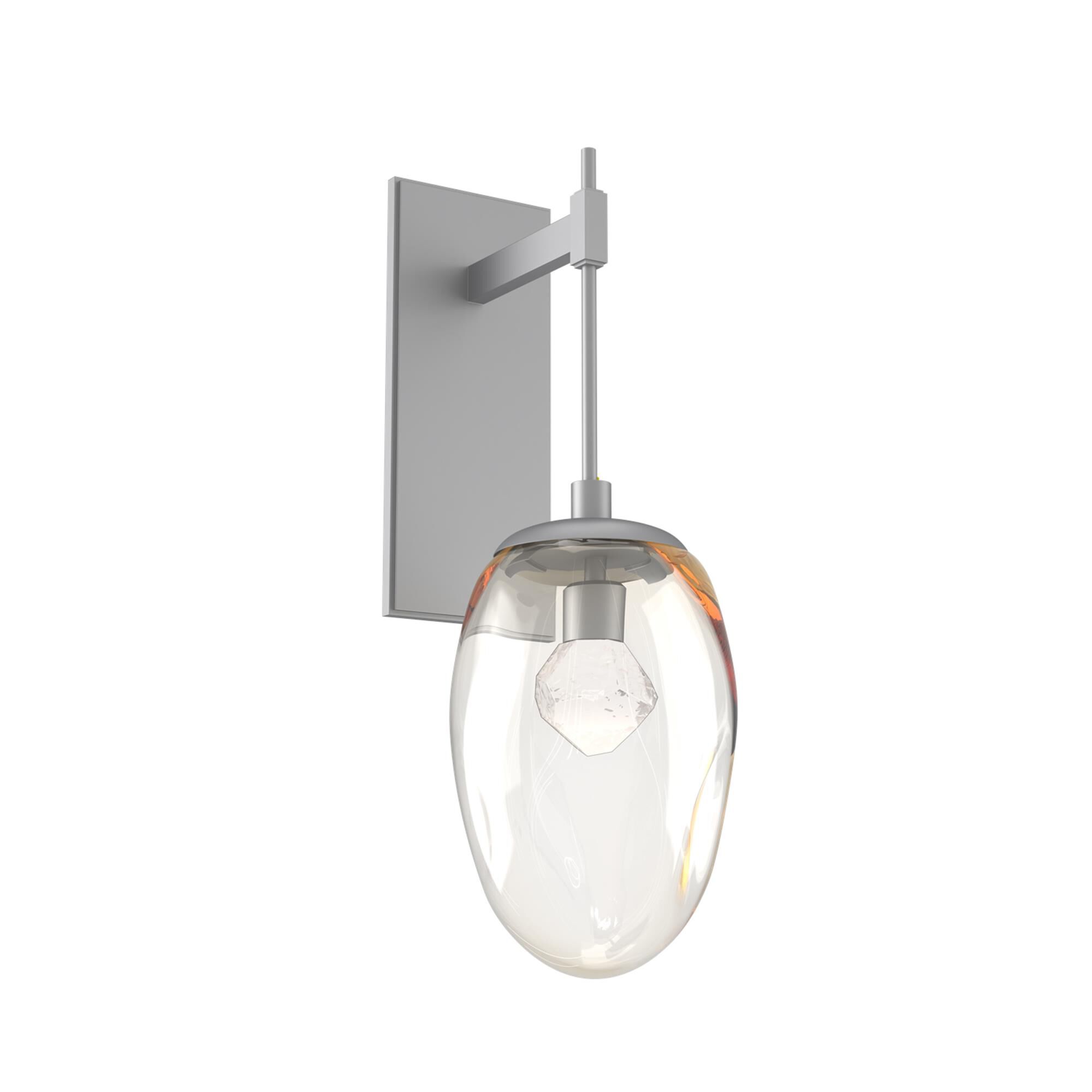Shown in Classic Silver finish and Zircon Inner And Amber Outer glass