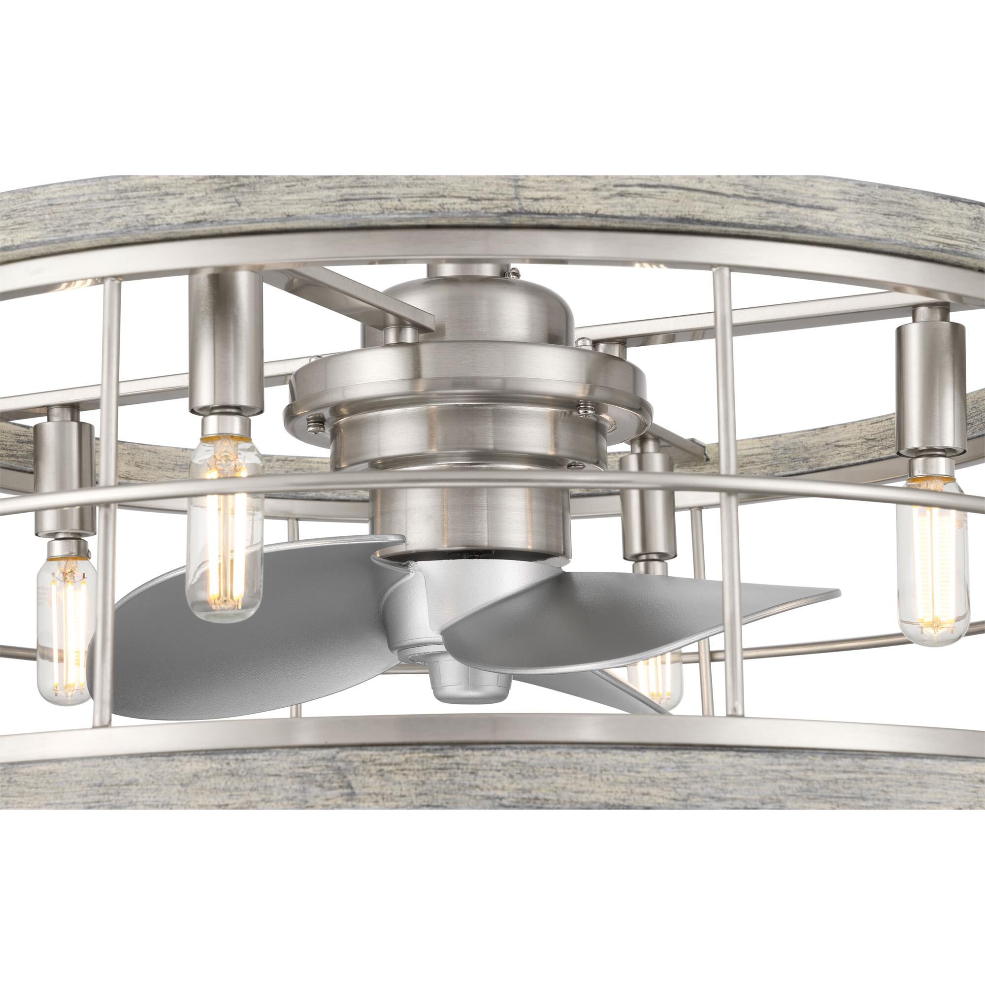 Haven 22 Inch Chandelier Ceiling Fan with Light Kit,