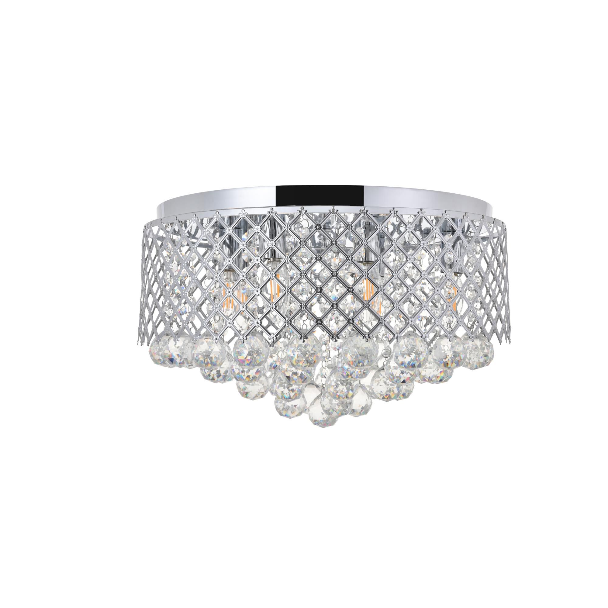 Tully 18 Inch 6 Light Flush Mount by Elegant Lighting