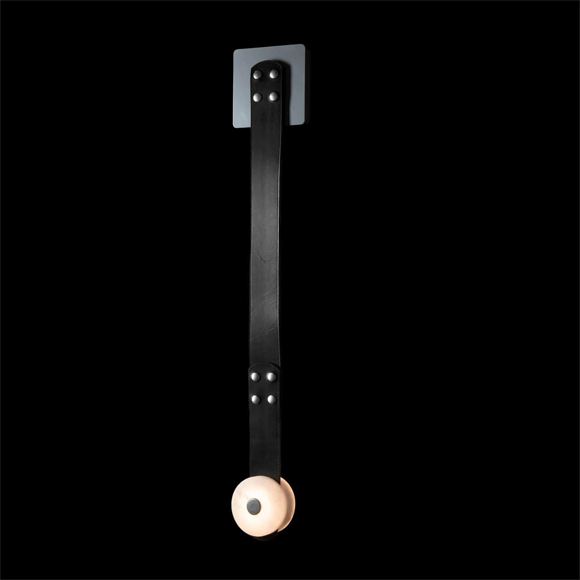 Shown in Sterling finish and Alabaster shade and Black accent