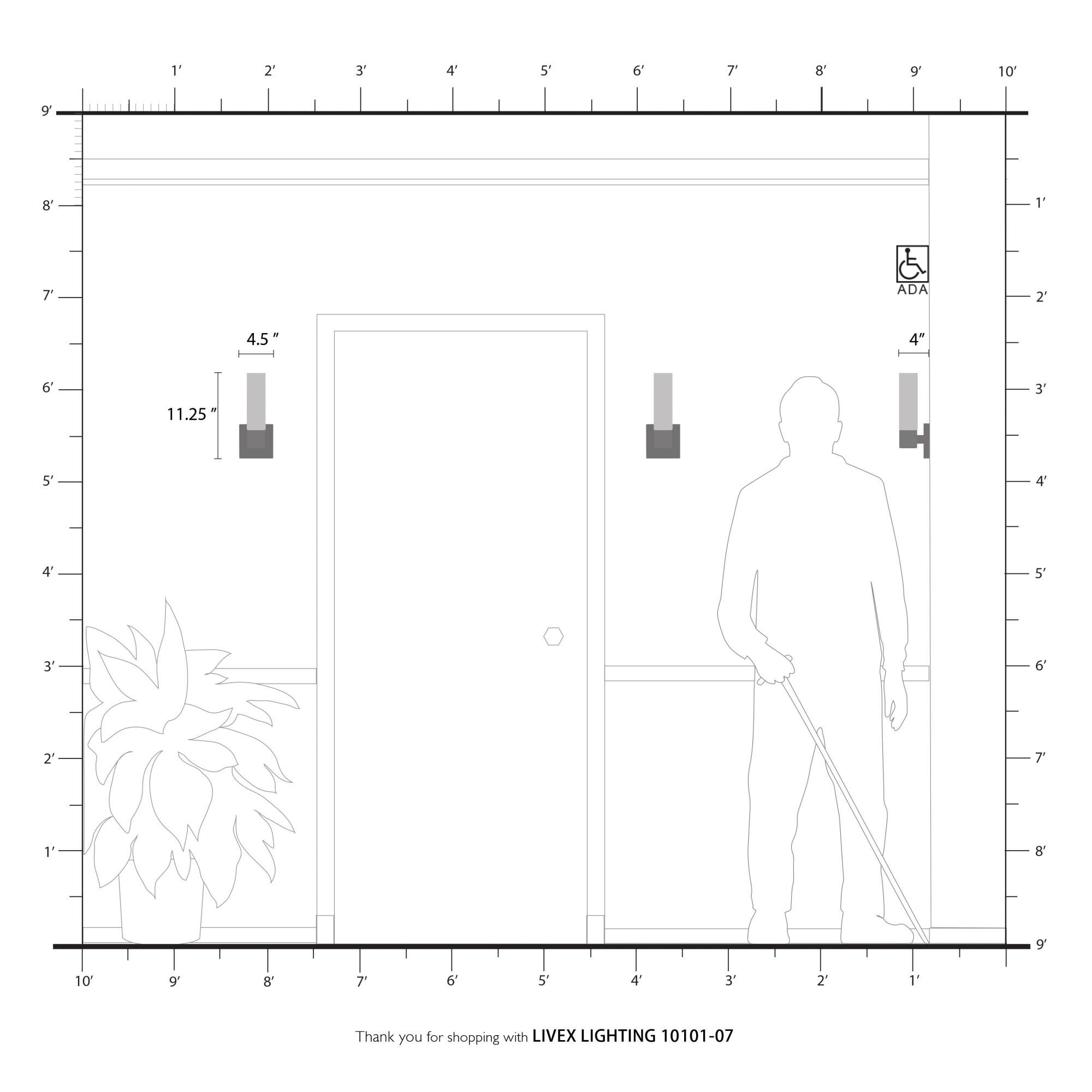 Livex Lighting Aero 11 Inch Wall Sconce