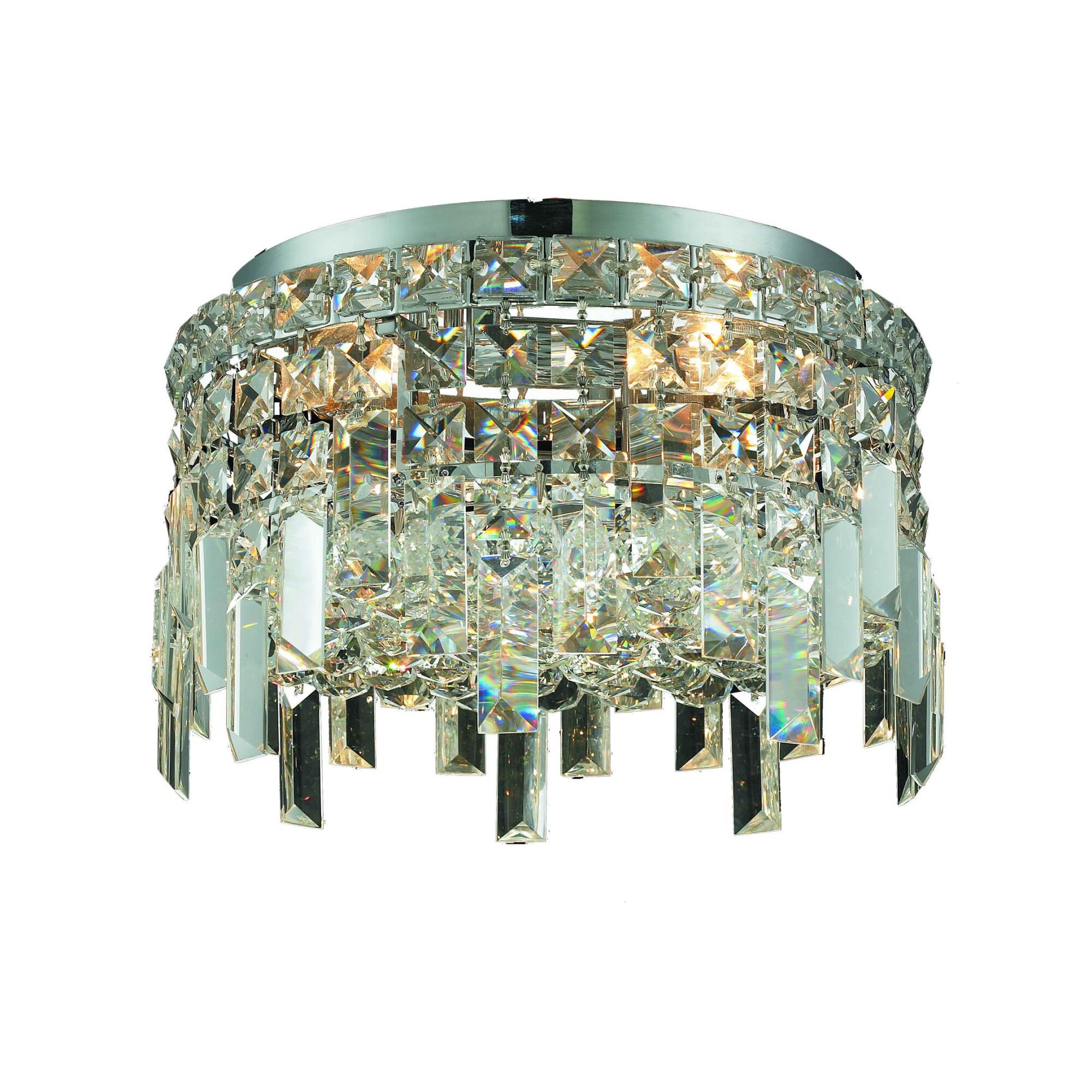 Maxim 12 Inch 4 Light Flush Mount by Elegant Lighting