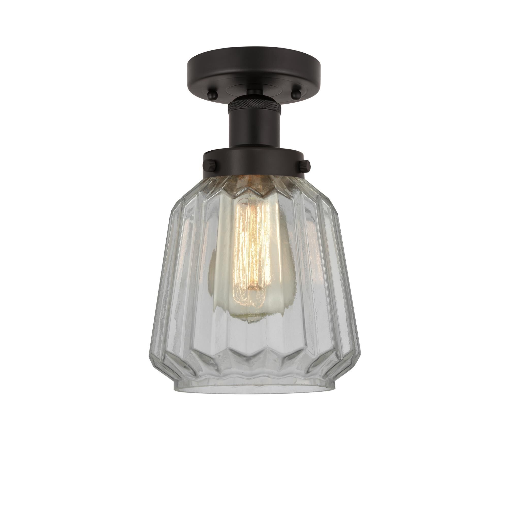 Bruno Marashlian Chatham 6 Inch 1 Light Semi Flush Mount by Innovations Lighting