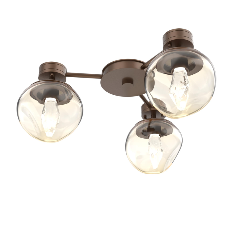 Levi Wilson Luna 23 Inch Semi Flush Mount by Hammerton Studio