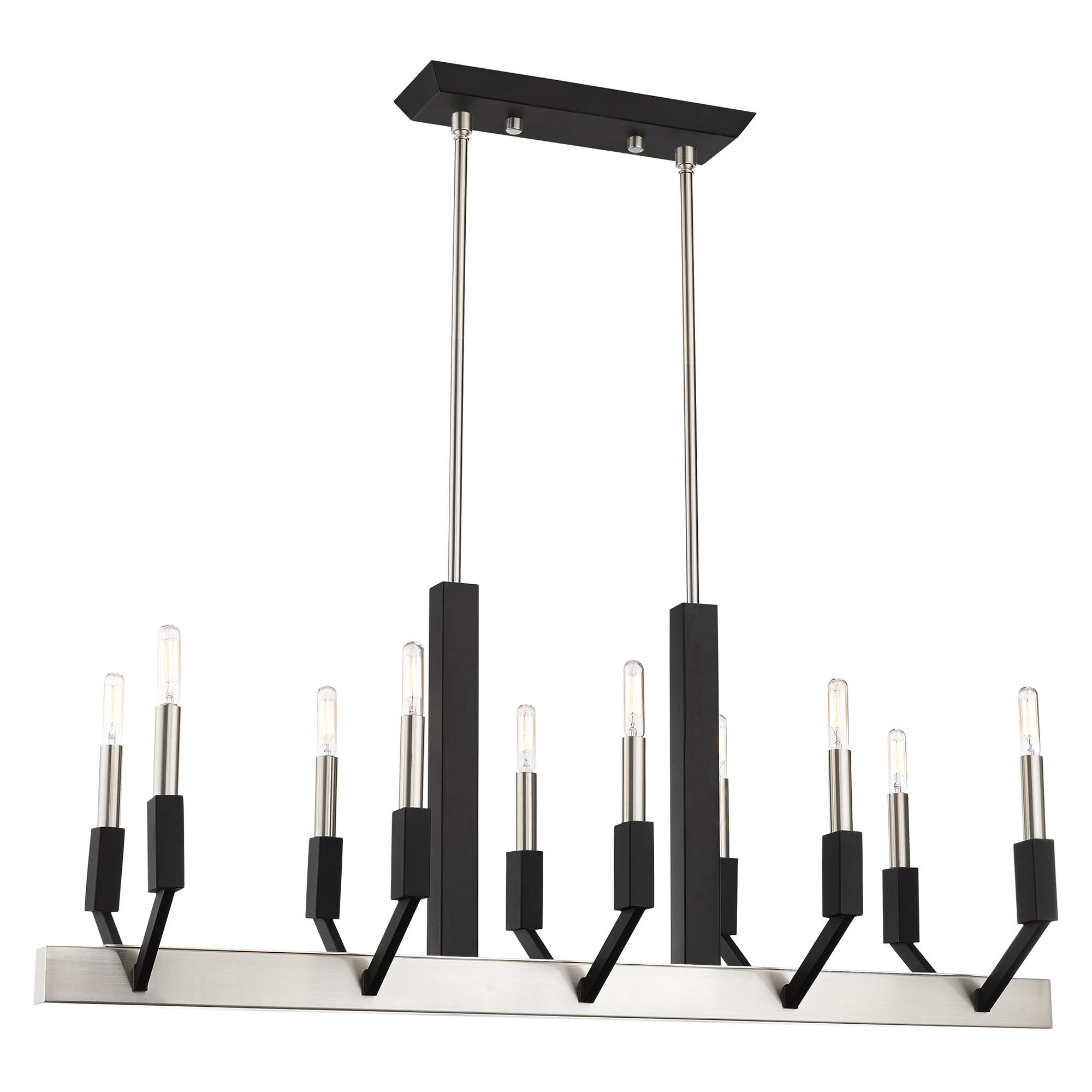 Beckett 40 Inch 10 Light Linear Suspension Light by Livex Lighting