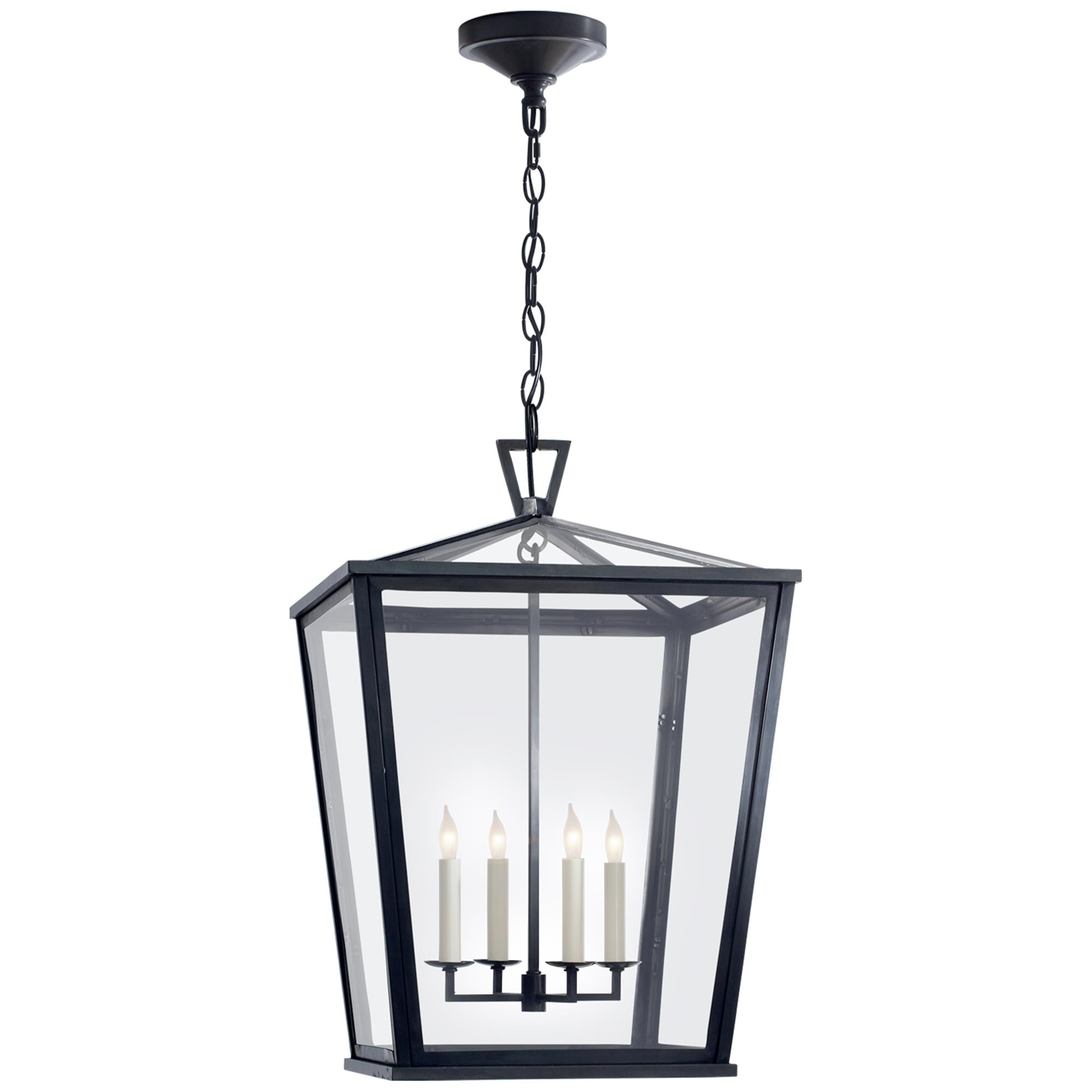 Shown in Bronze finish and Clear glass