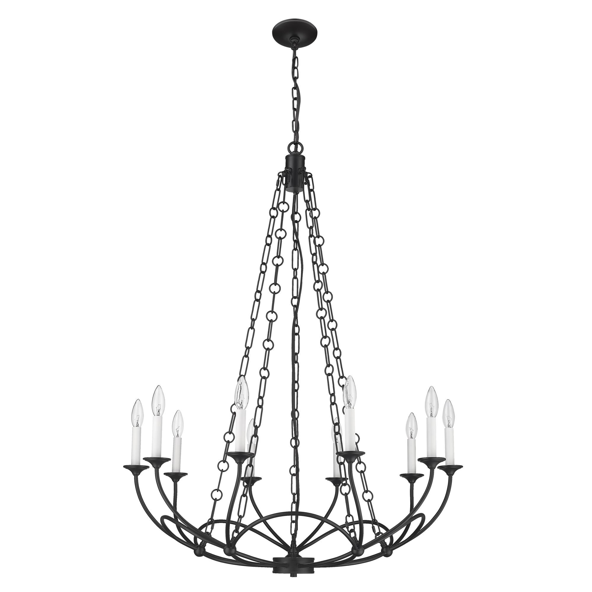 Arabella 33 Inch 10 Light Chandelier by Z-Lite