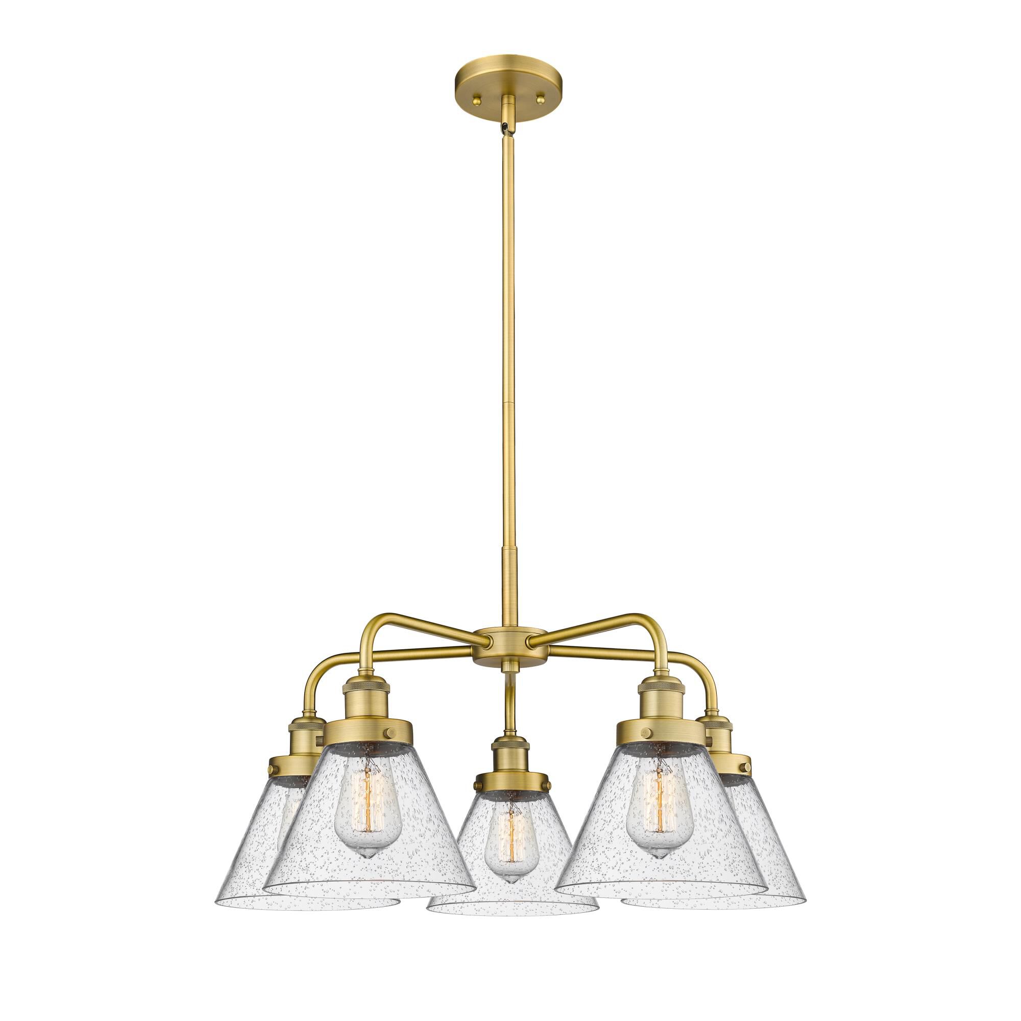 Bruno Marashlian Cone 25 Inch 5 Light Chandelier by Innovations Lighting