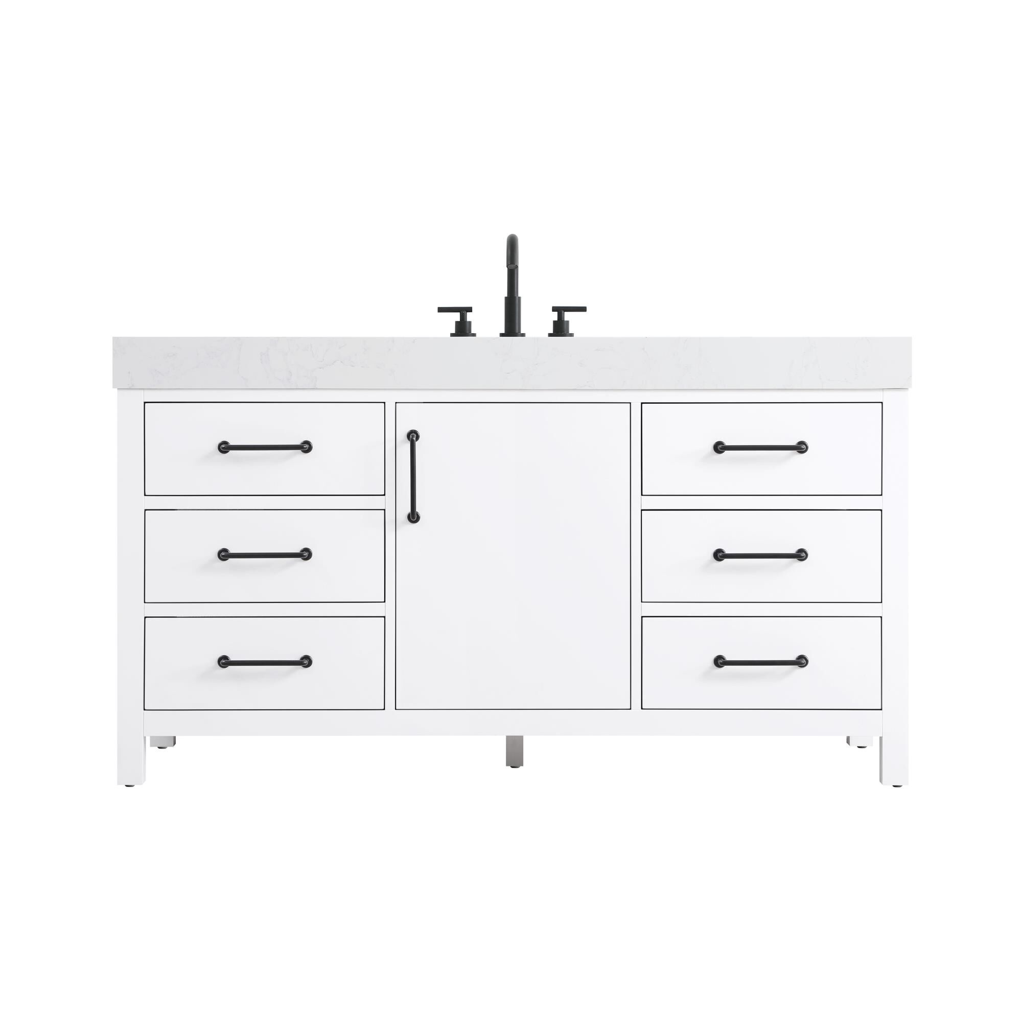 Nathan 60 Inch Bath Vanity by Elegant Dcor