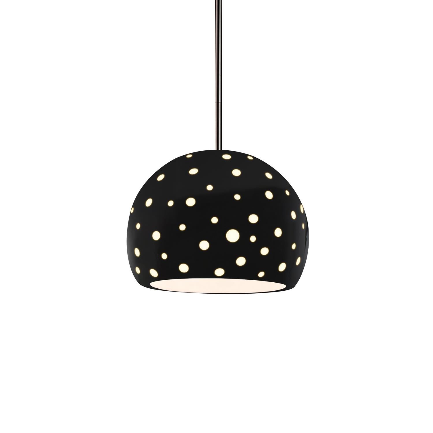 Perforated Globe 7 Inch Mini Pendant by Justice Design Group
