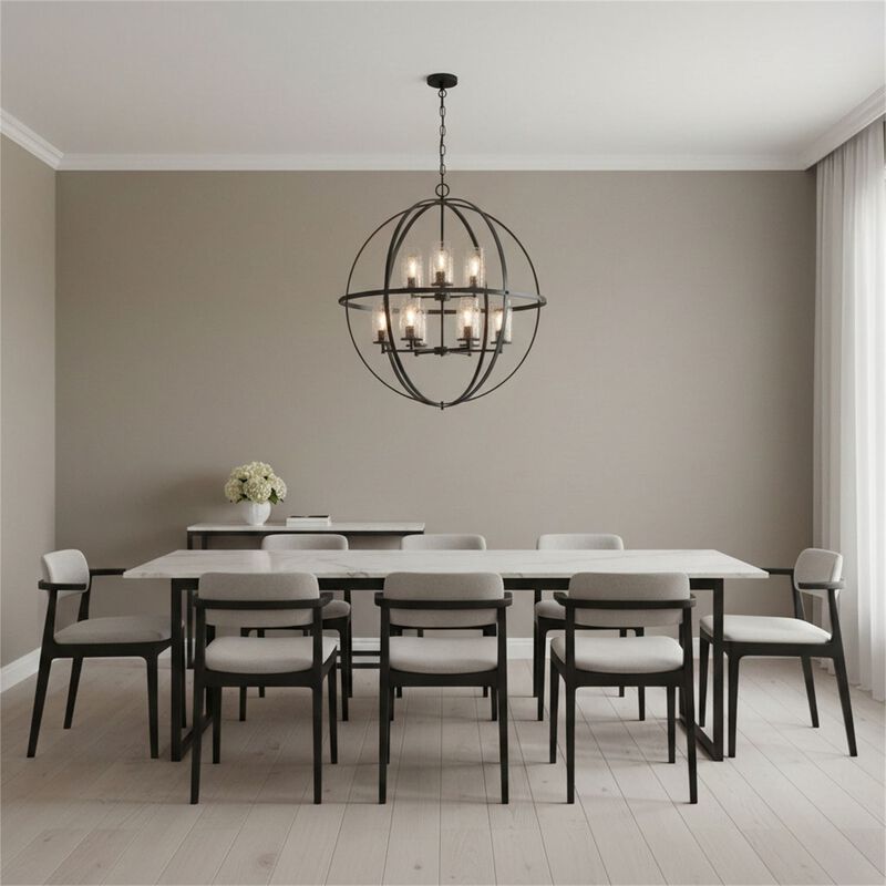 Alturas 32 Inch 9 Light Chandelier by Generation Lighting