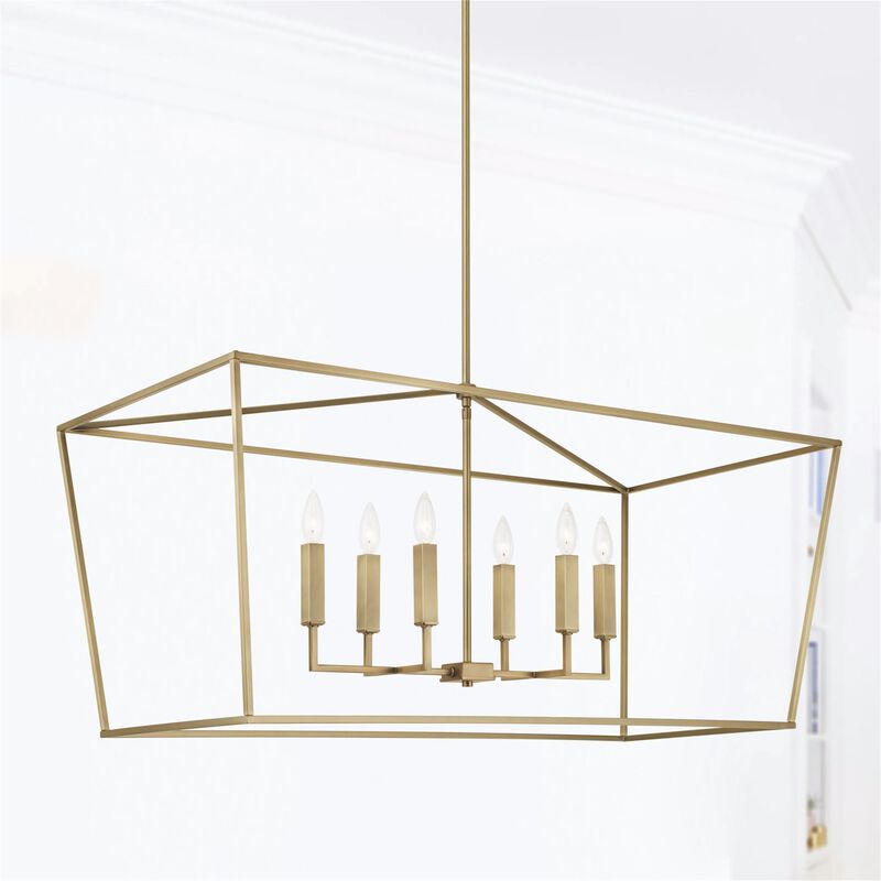 Thea 42 Inch 6 Light Linear Suspension Light by Capital Lighting Fixture Company