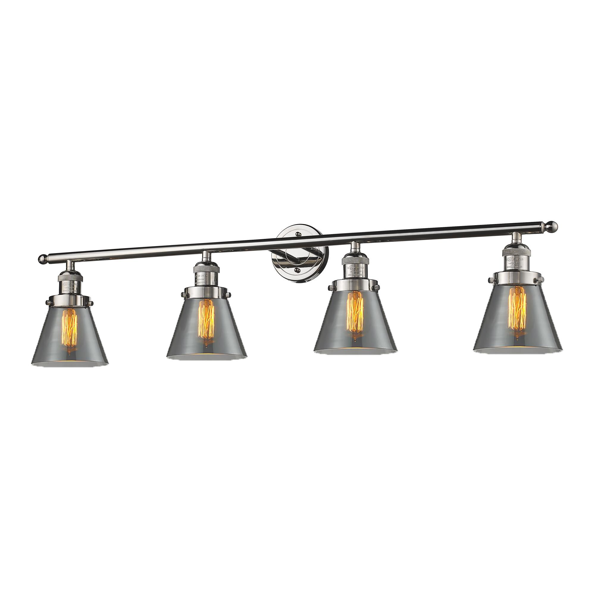 Bruno Marashlian Small Cone 42 Inch 4 Light Bath Vanity Light by Innovations Lighting