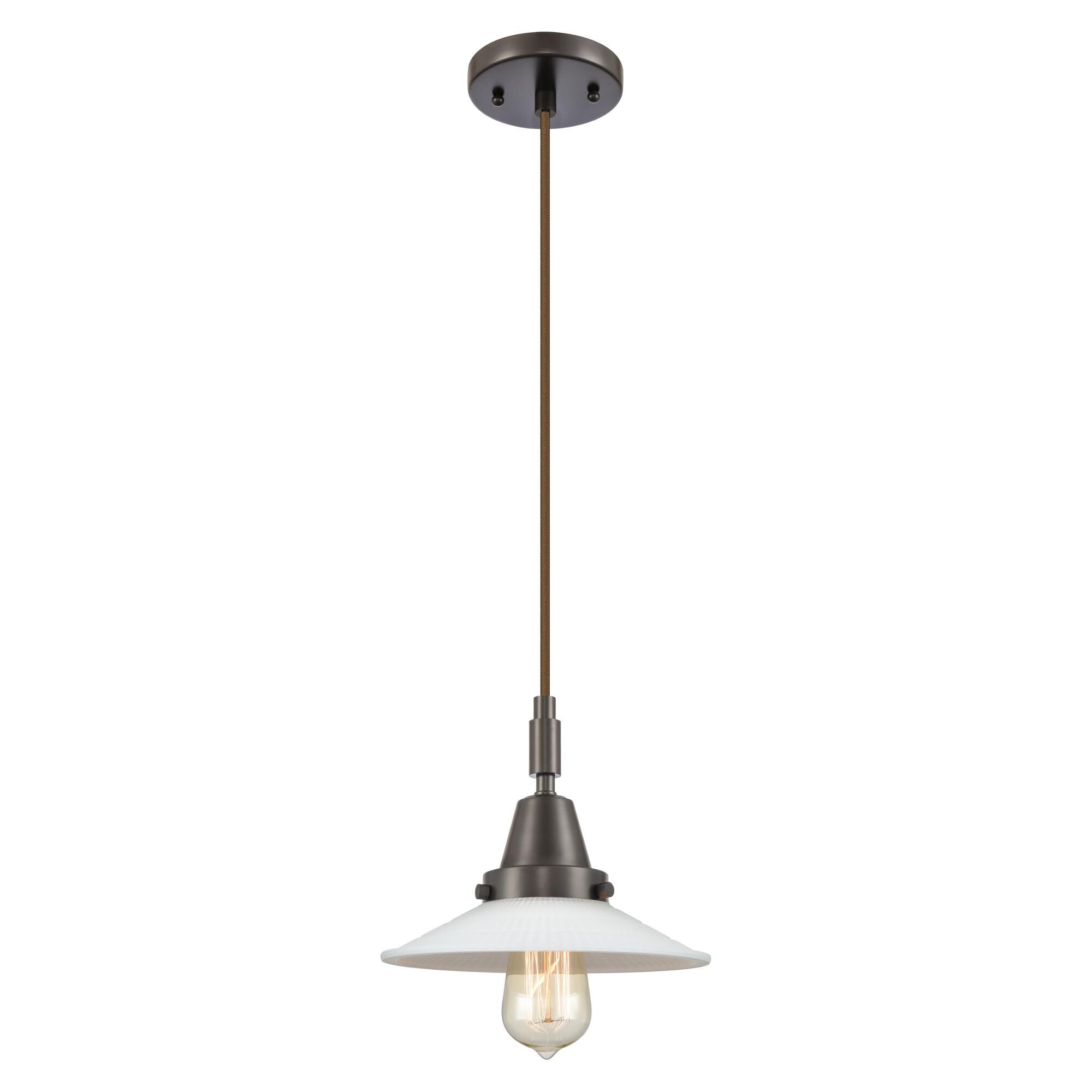 Bruno Marashlian Halophane 9 Inch Mini Pendant by Innovations Lighting