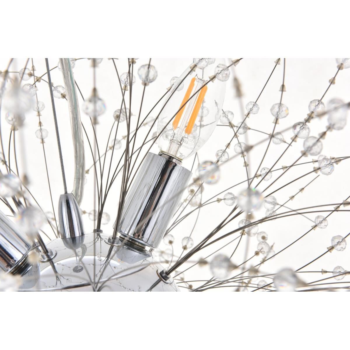 Flores 20 Inch Large Pendant by Elegant Lighting