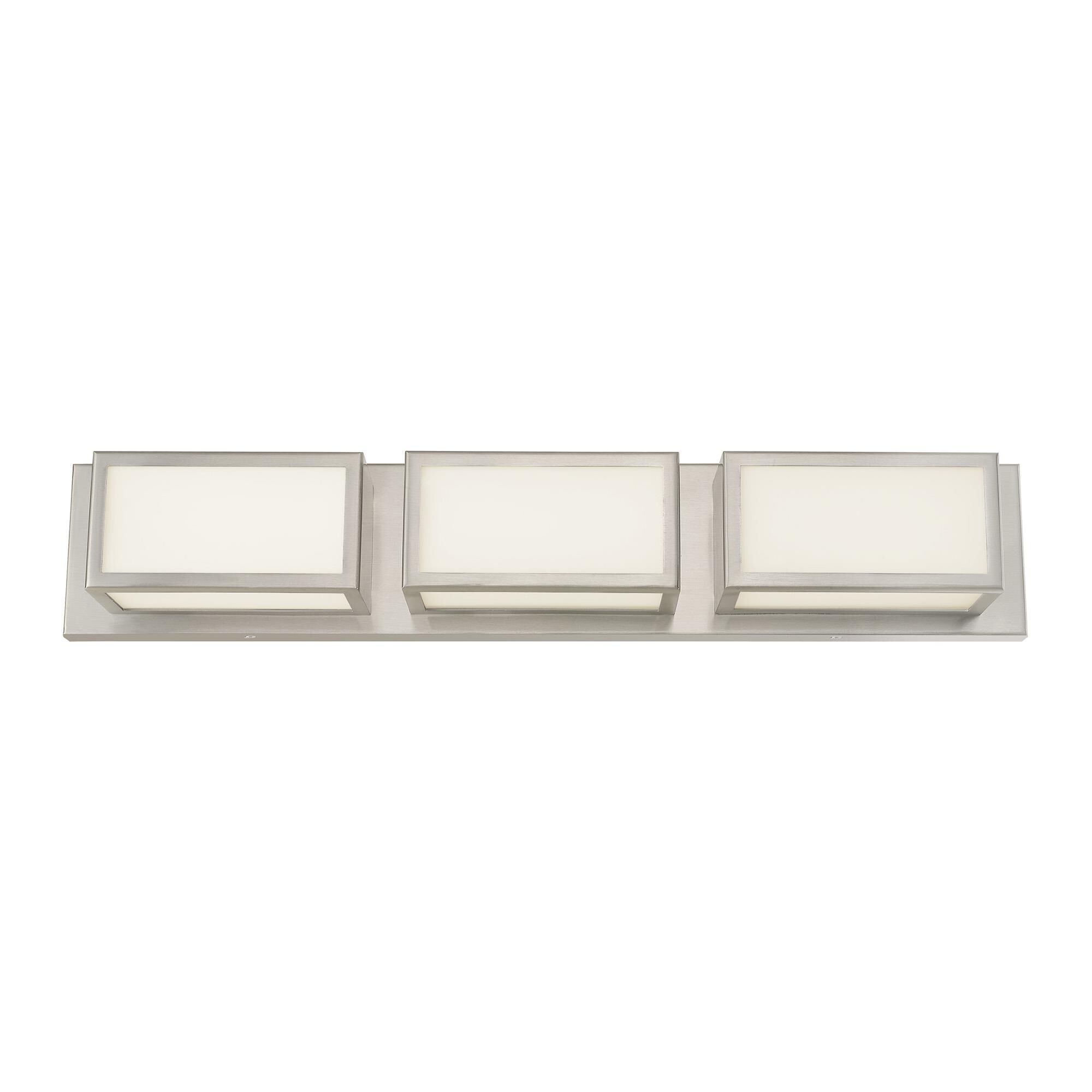 Shown in Brushed Nickel finish and Hand Blown Satin Opal White glass