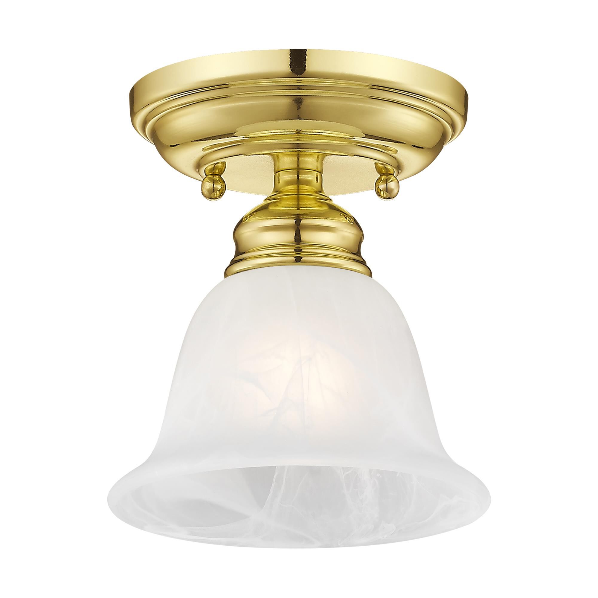 Essex 6 Inch 1 Light Semi Flush Mount by Livex Lighting