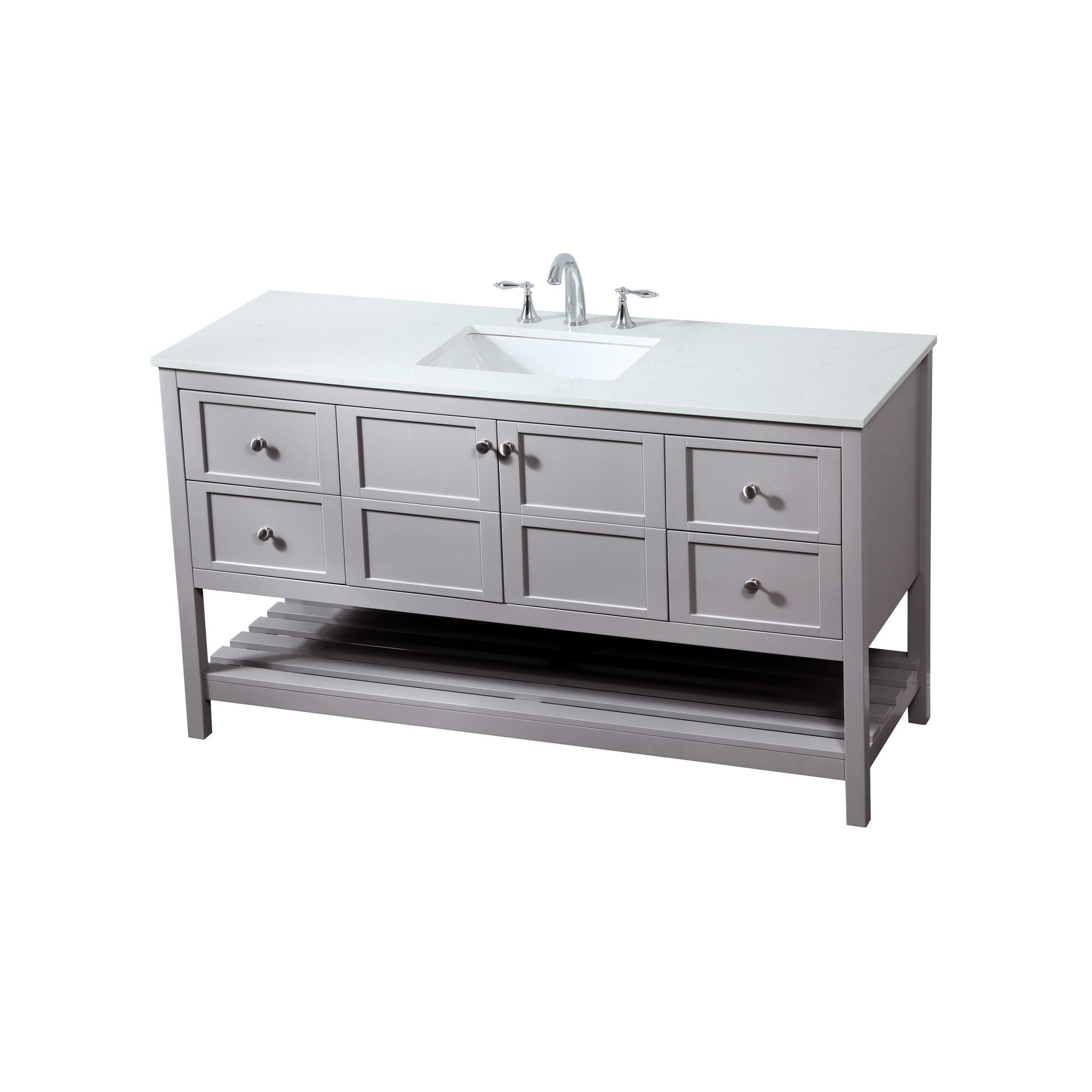 Shown in Grey finish