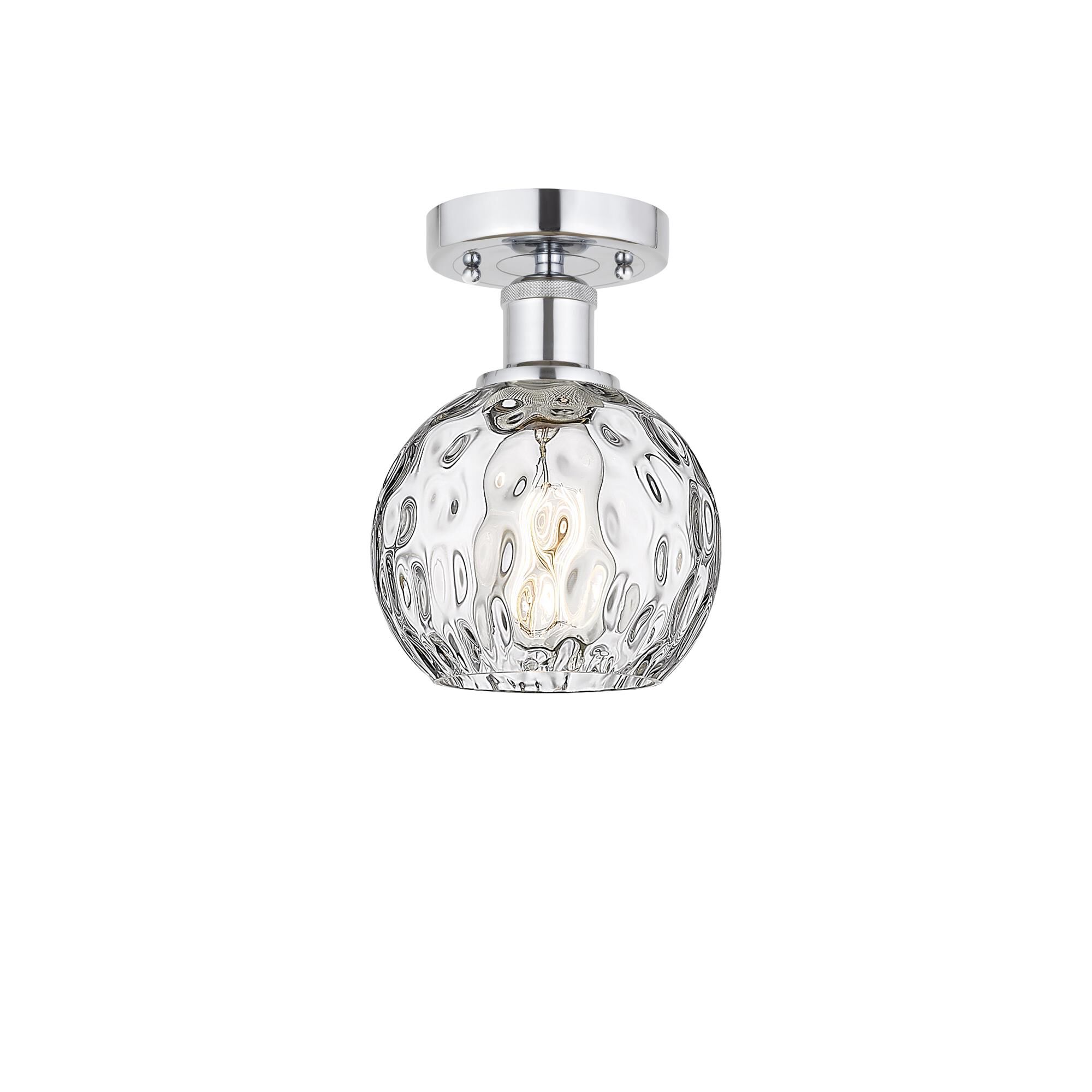 Bruno Marashlian Athens Water Glass 6 Inch 1 Light Semi Flush Mount by Innovations Lighting