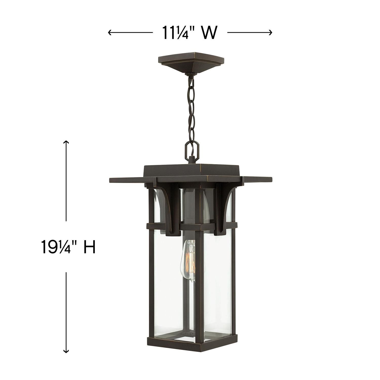 Hinkley Lighting Manhattan 19 Inch Tall Outdoor Hanging Lantern