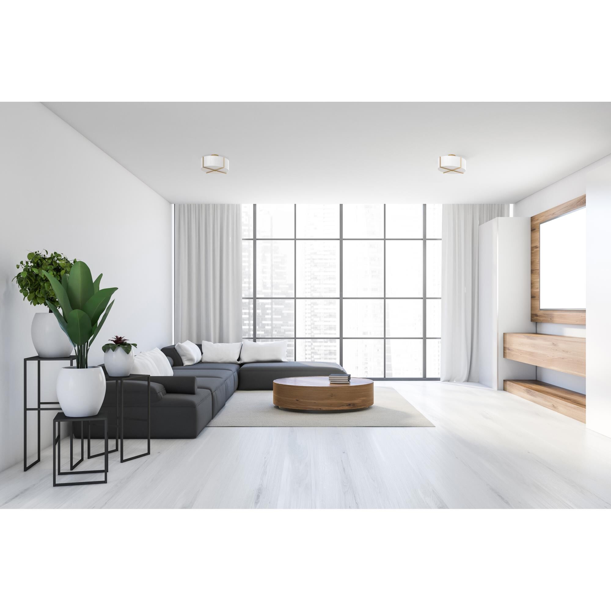 Axis 25 Inch Semi Flush Mount by Hinkley Lighting