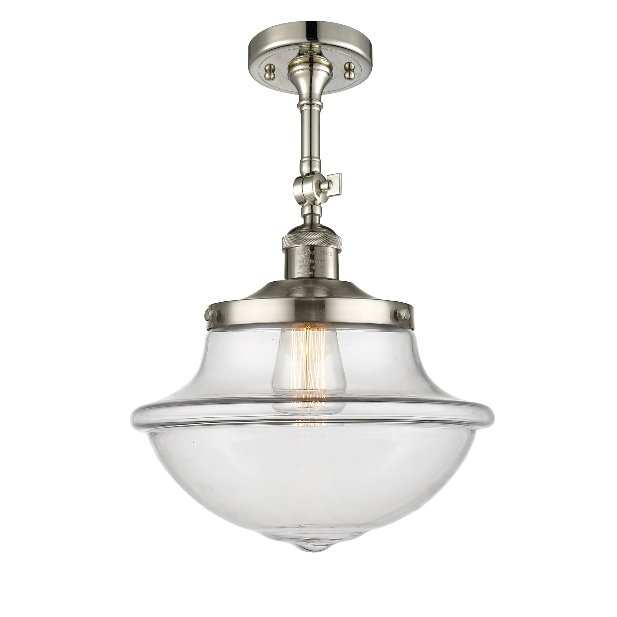 Bruno Marashlian Oxford 12 Inch 1 Light Semi Flush Mount by Innovations Lighting