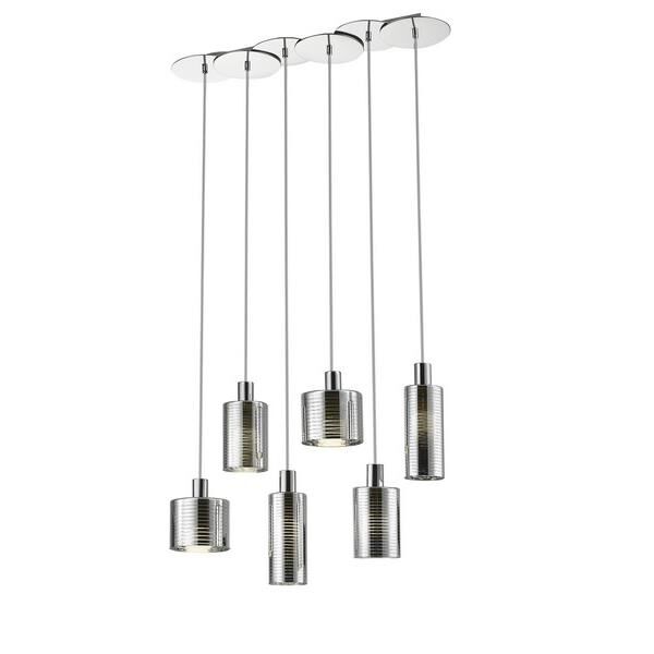 Mendi 30 Inch 6 Light LED Linear Suspension Light by Safavieh