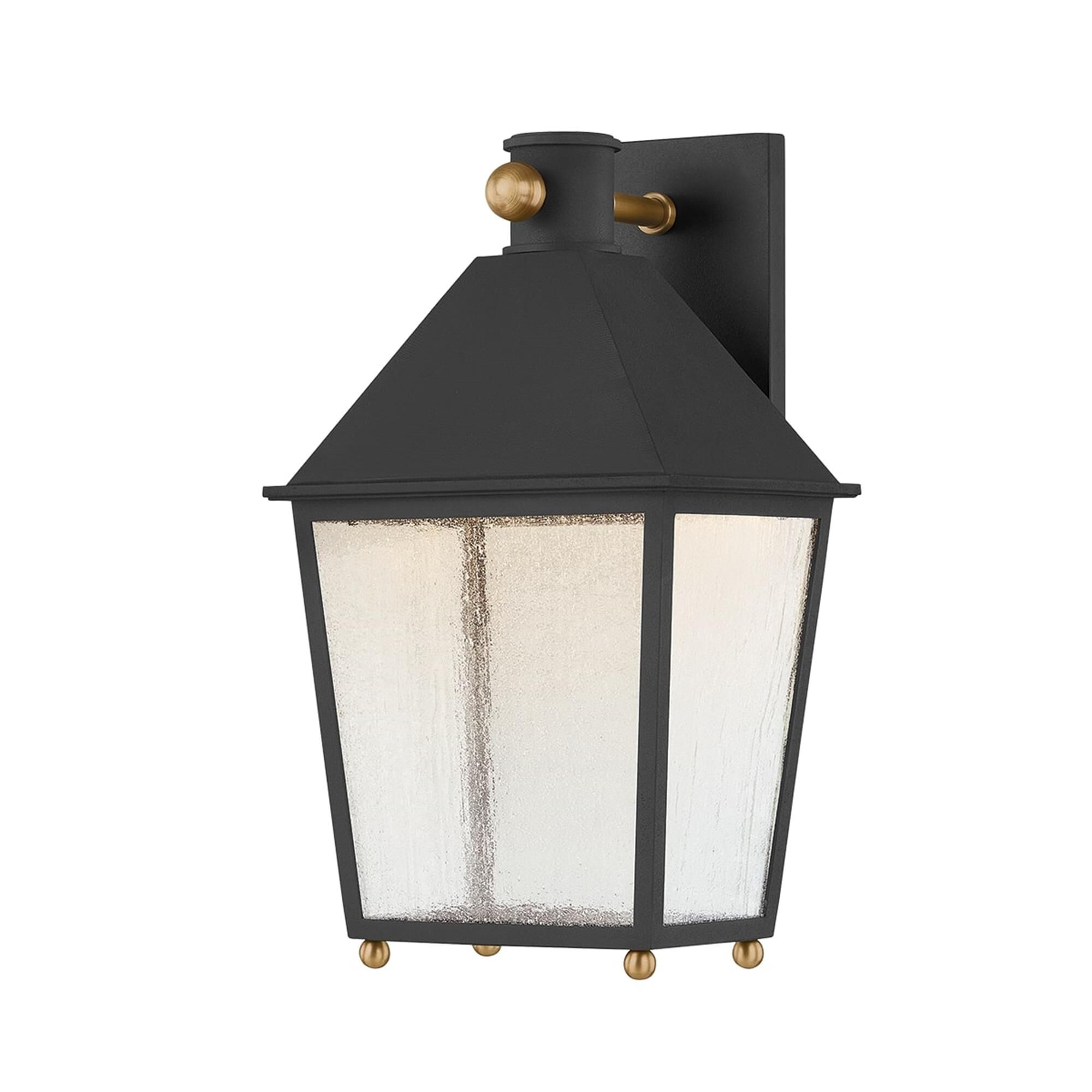 Shown in Texture Black finish and Clear Seeded shade