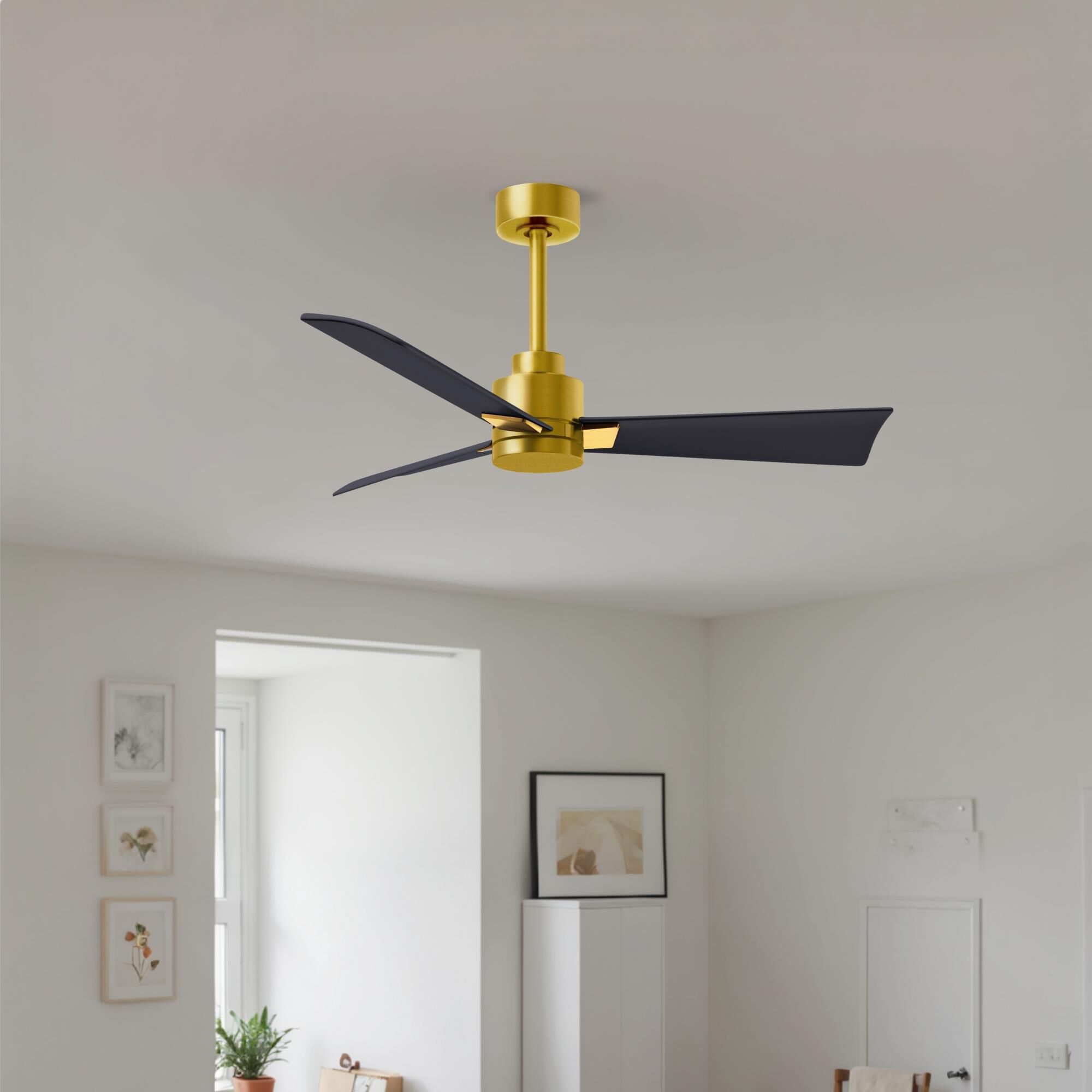 Shown in Brushed Brass finish