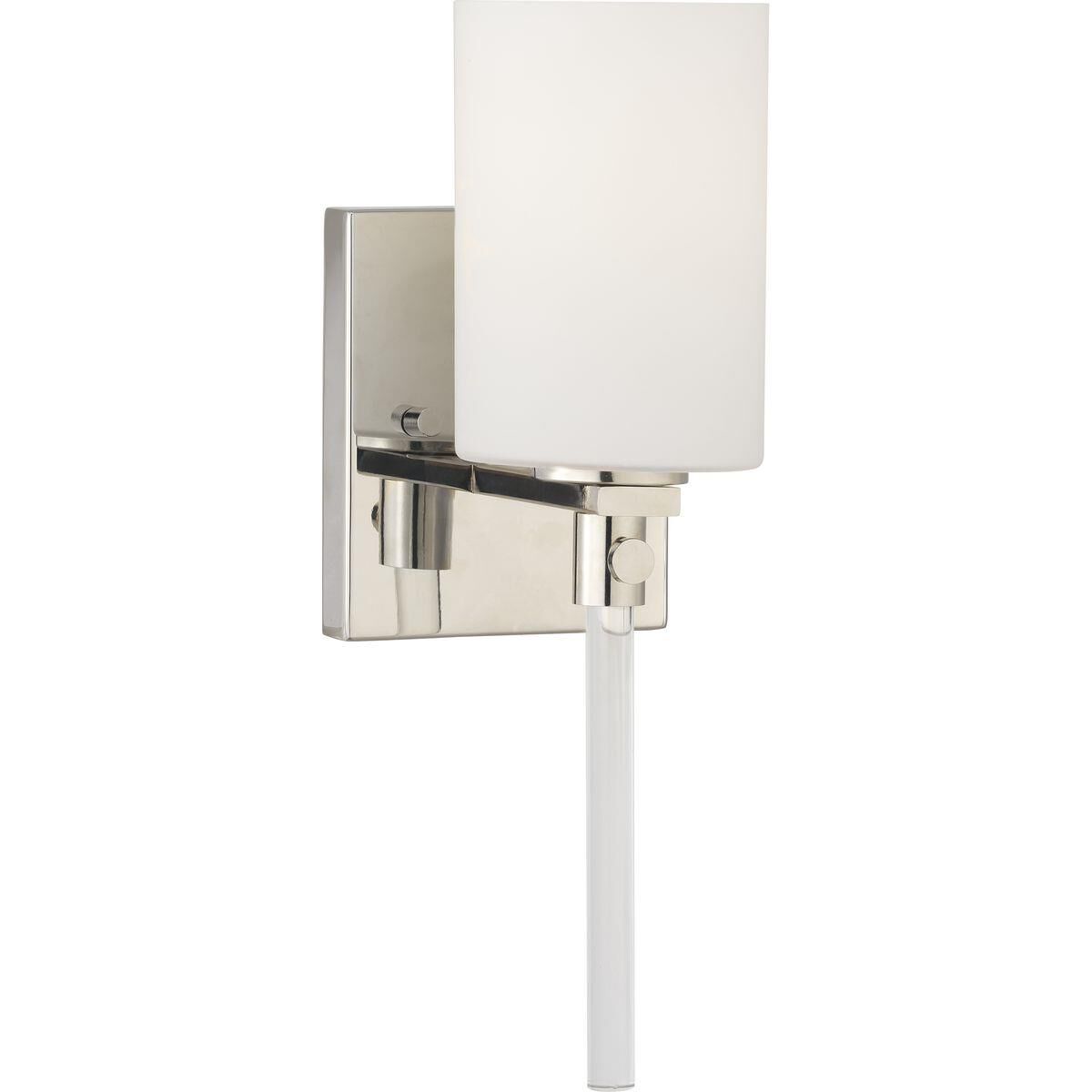 Shown in Polished Nickel finish and Etched Opal glass