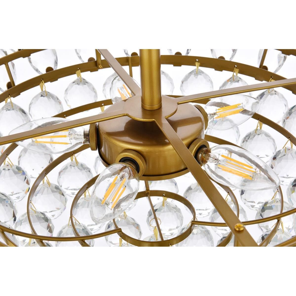 Emilia 20 Inch 5 Light Flush Mount by Elegant Lighting