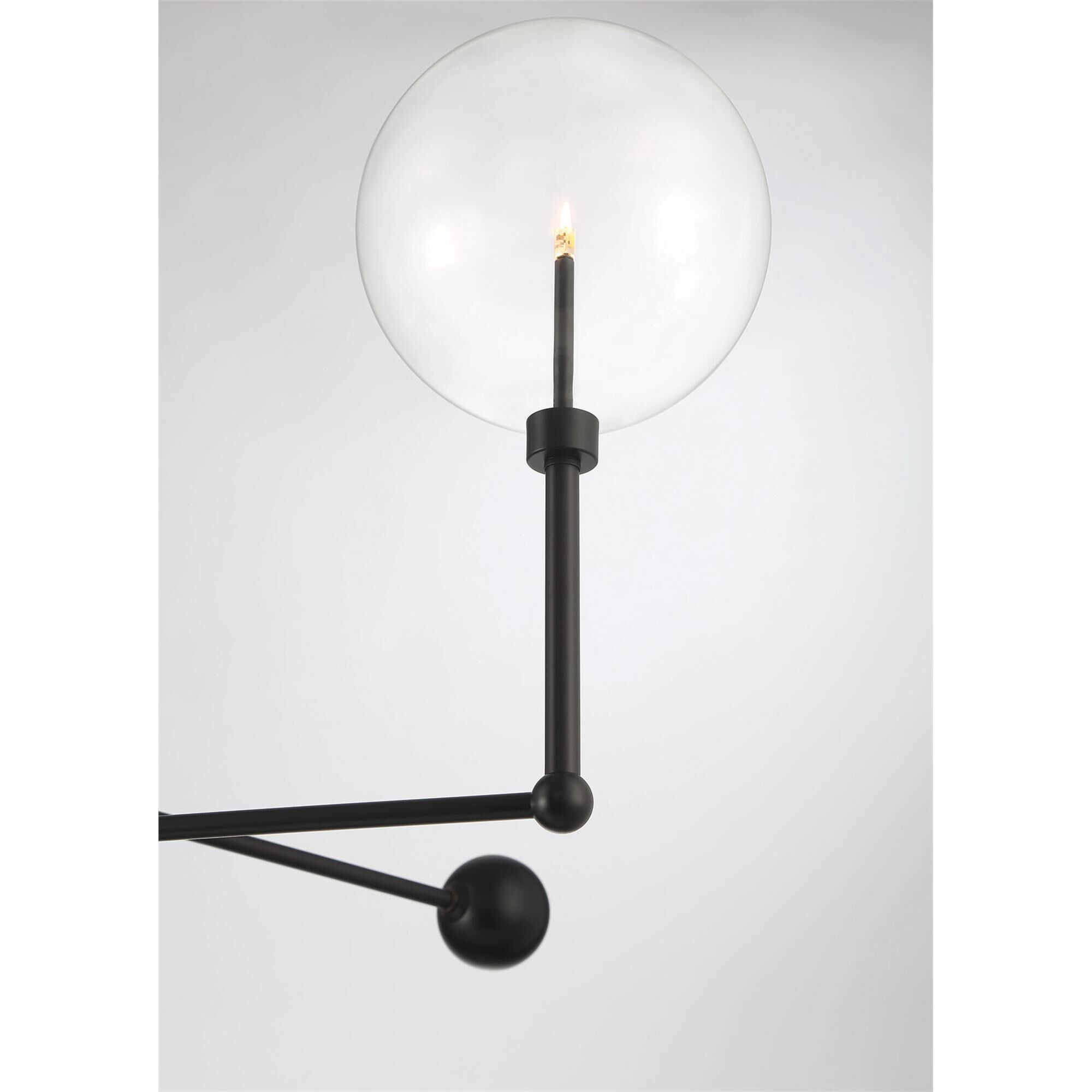 Shown in English Bronze finish and Clear glass