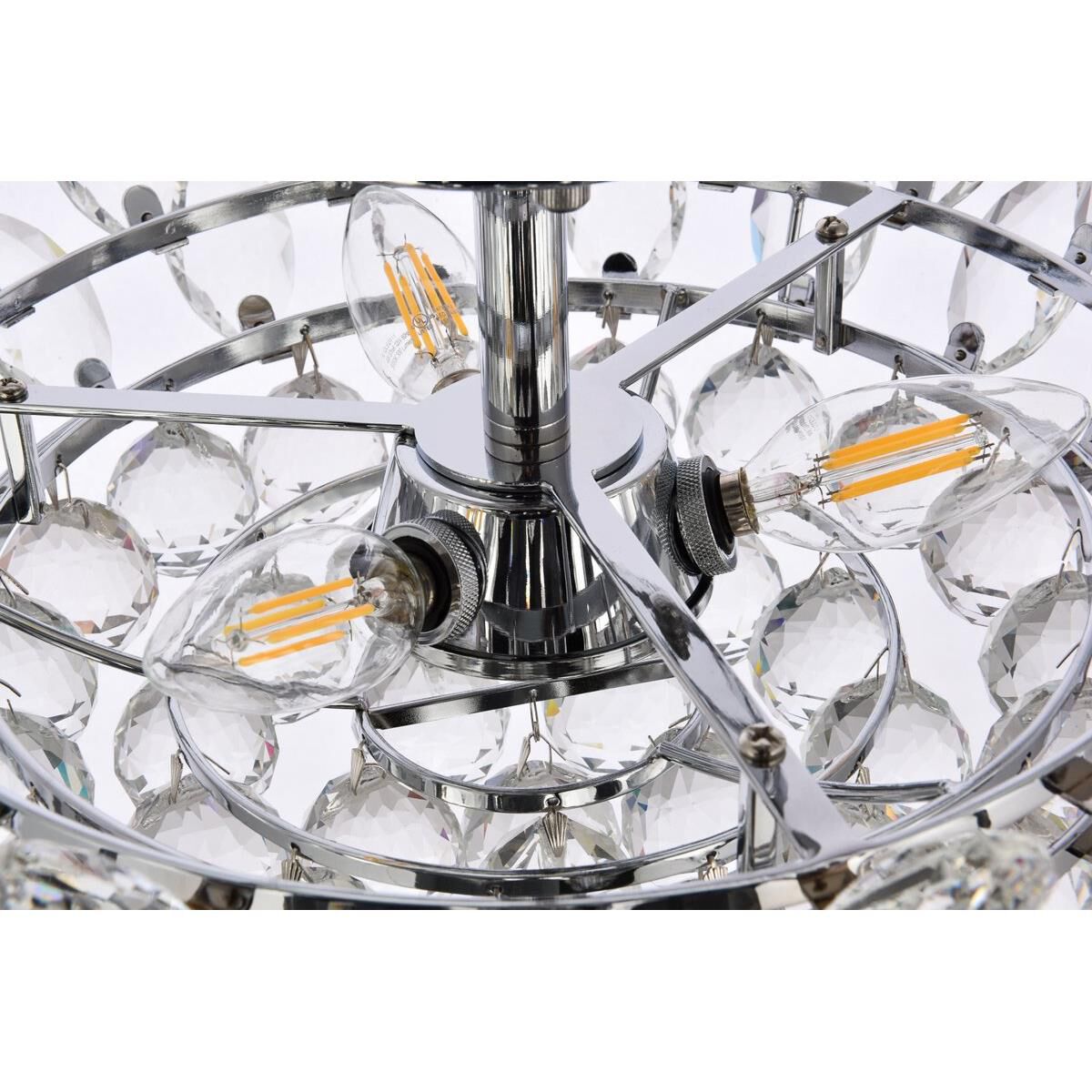 Emilia 16 Inch 3 Light Flush Mount by Elegant Lighting