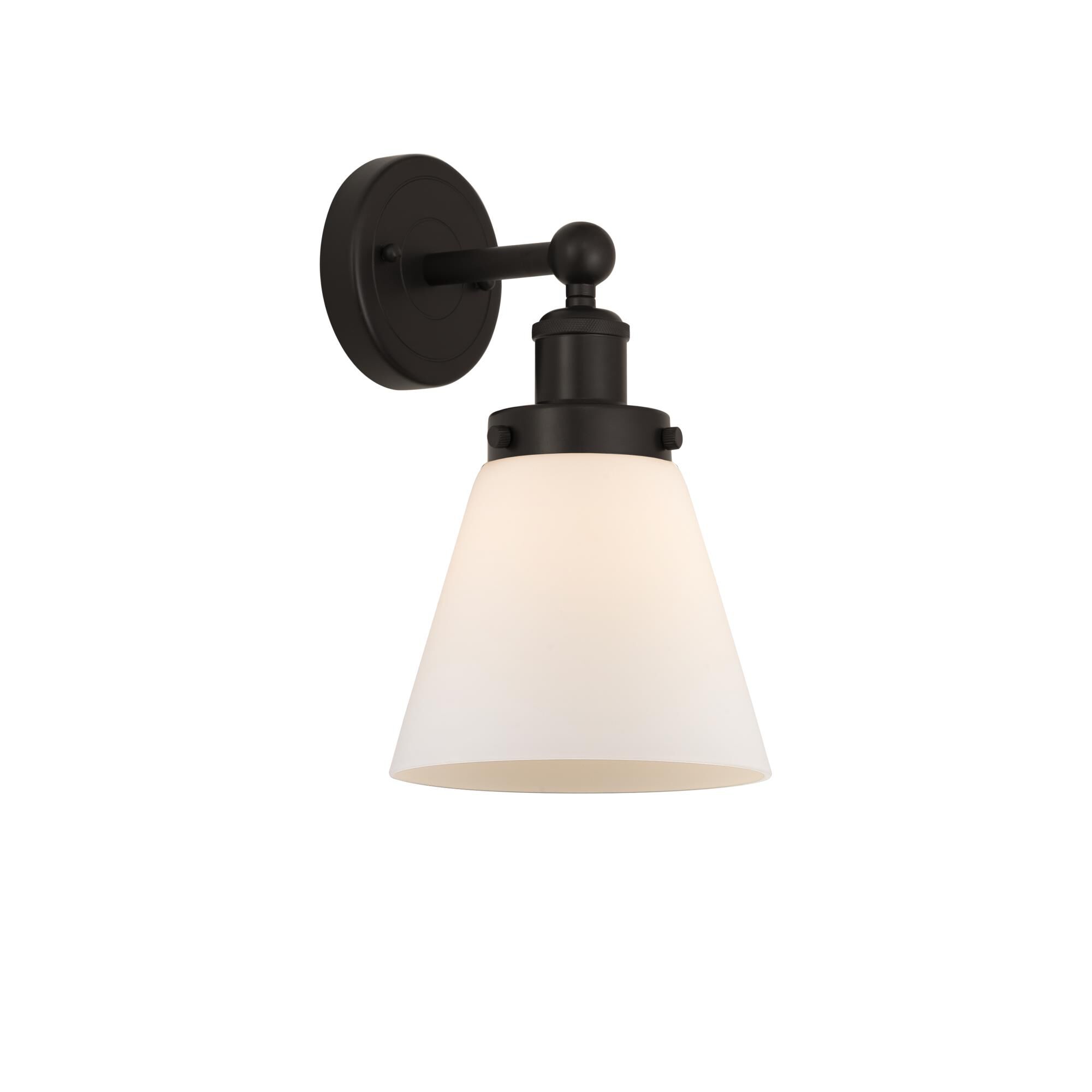 Shown in Oil Rubbed Bronze, Matte White finish and Matte White glass and Matte White Glass shade