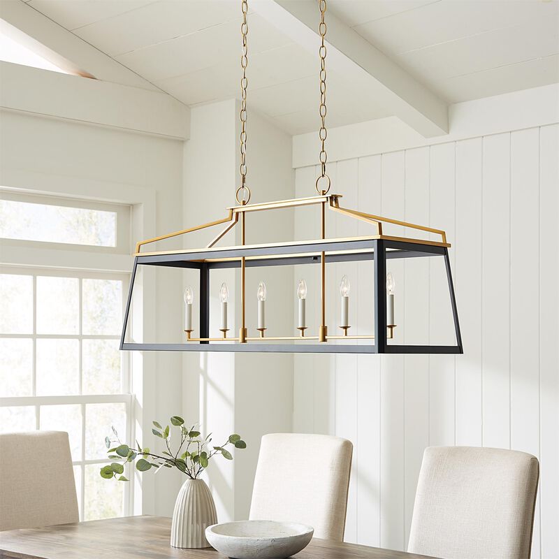 Chapman & Myers Carlow 48 Inch Linear Chandelier by Visual Comfort Studio