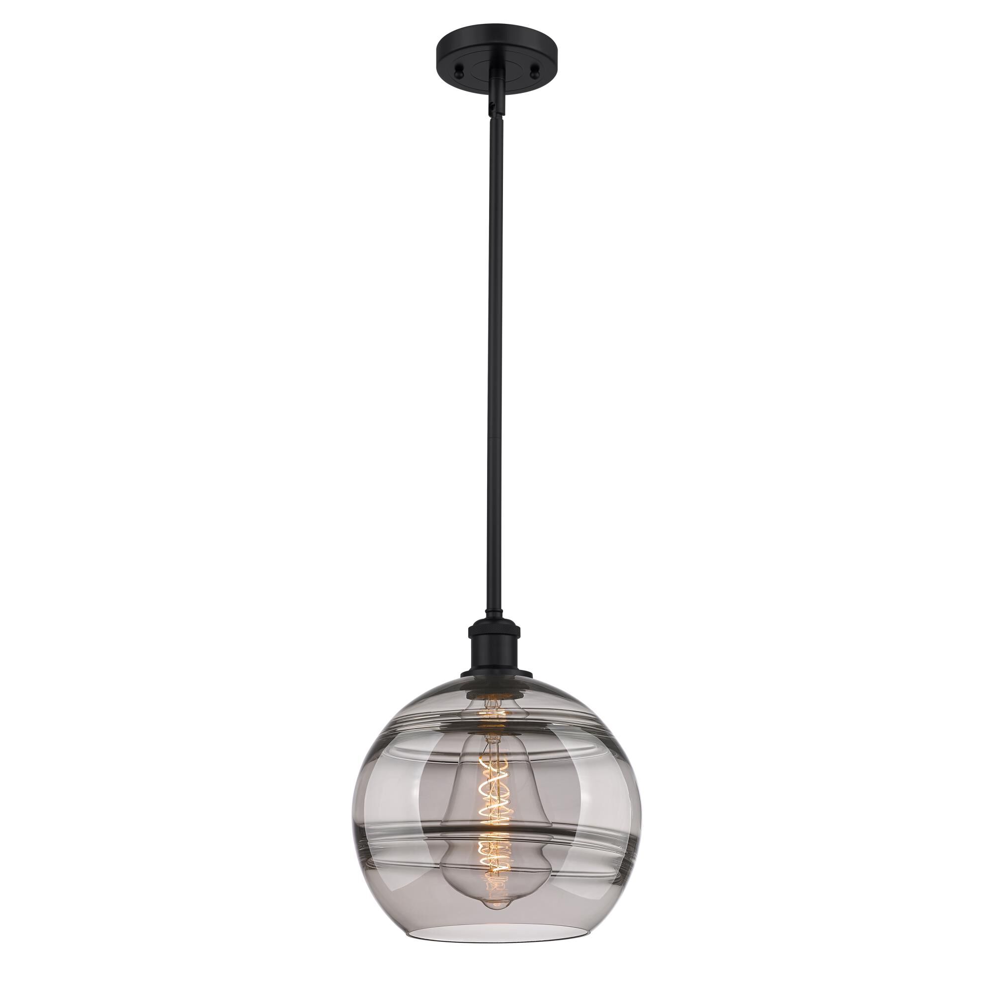 Shown in Matte Black finish and Light Smoke glass