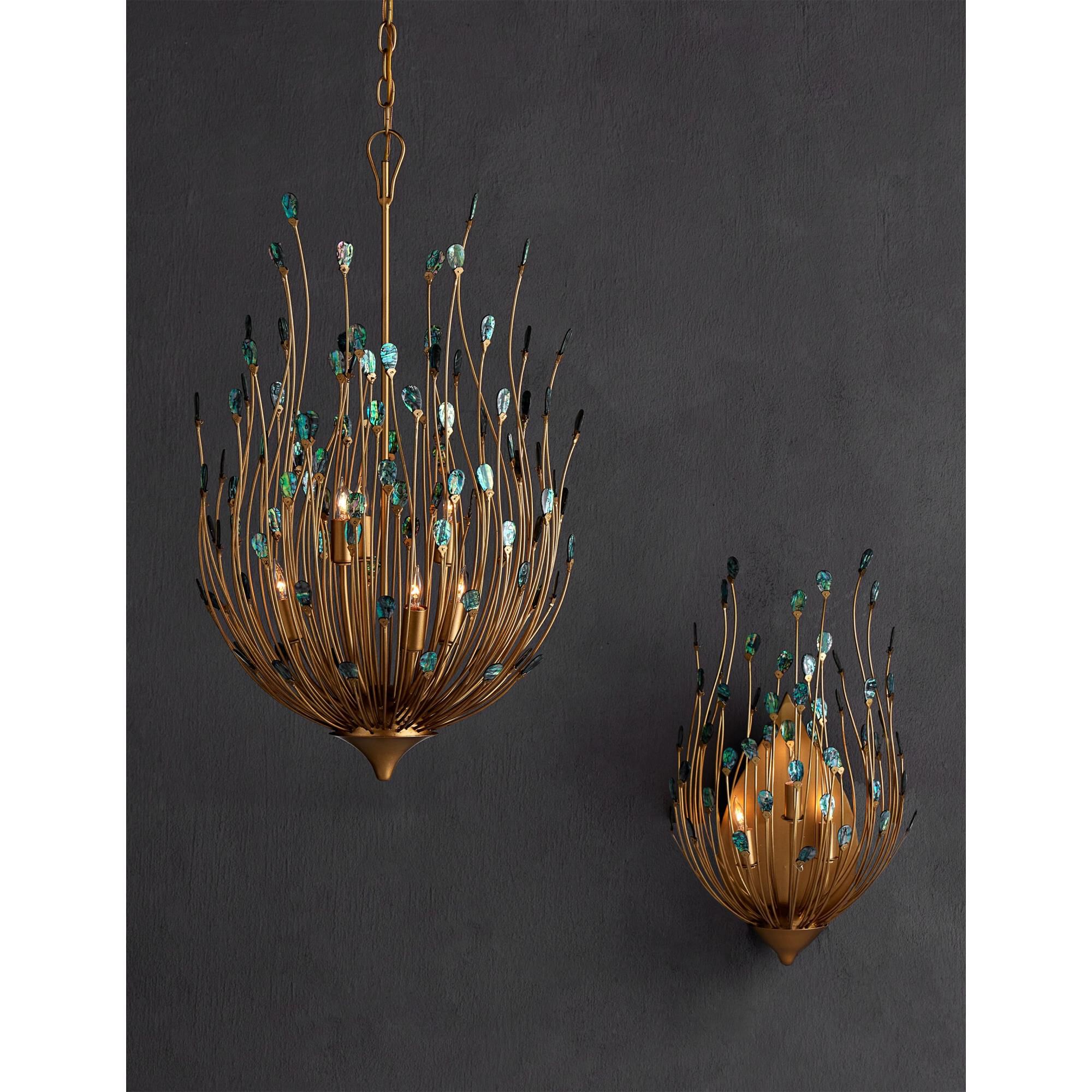 Delphos 14 Inch Wall Sconce by Currey and Company