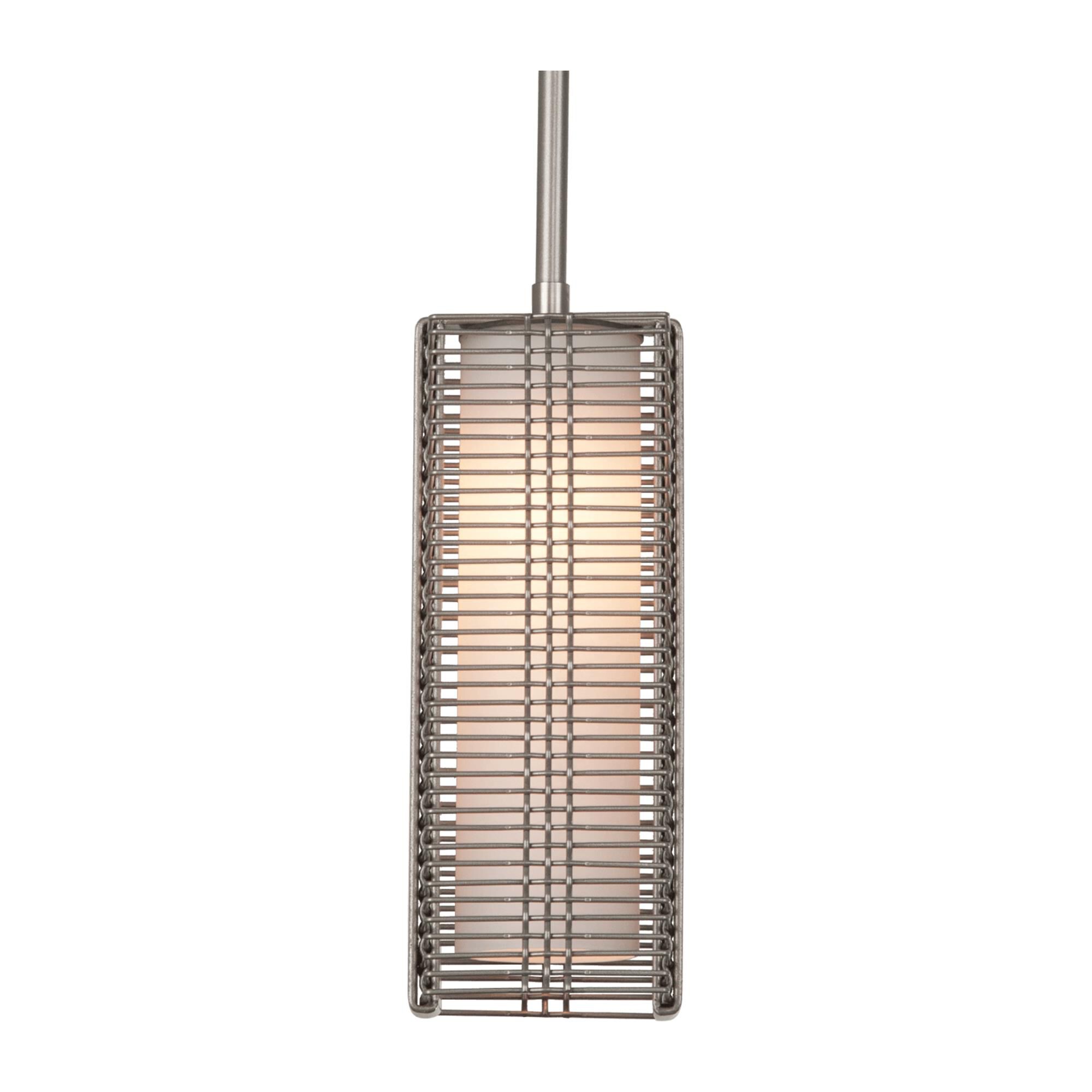 Shown in Metallic Beige Silver finish and Frosted glass