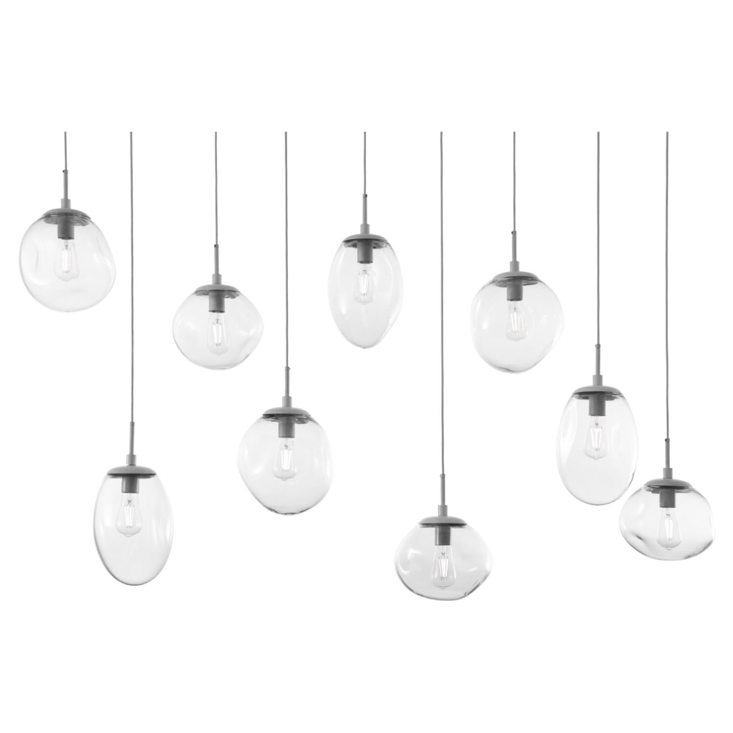Levi Wilson Nebula 70 Inch 9 Light Linear Suspension Light by Hammerton Studio