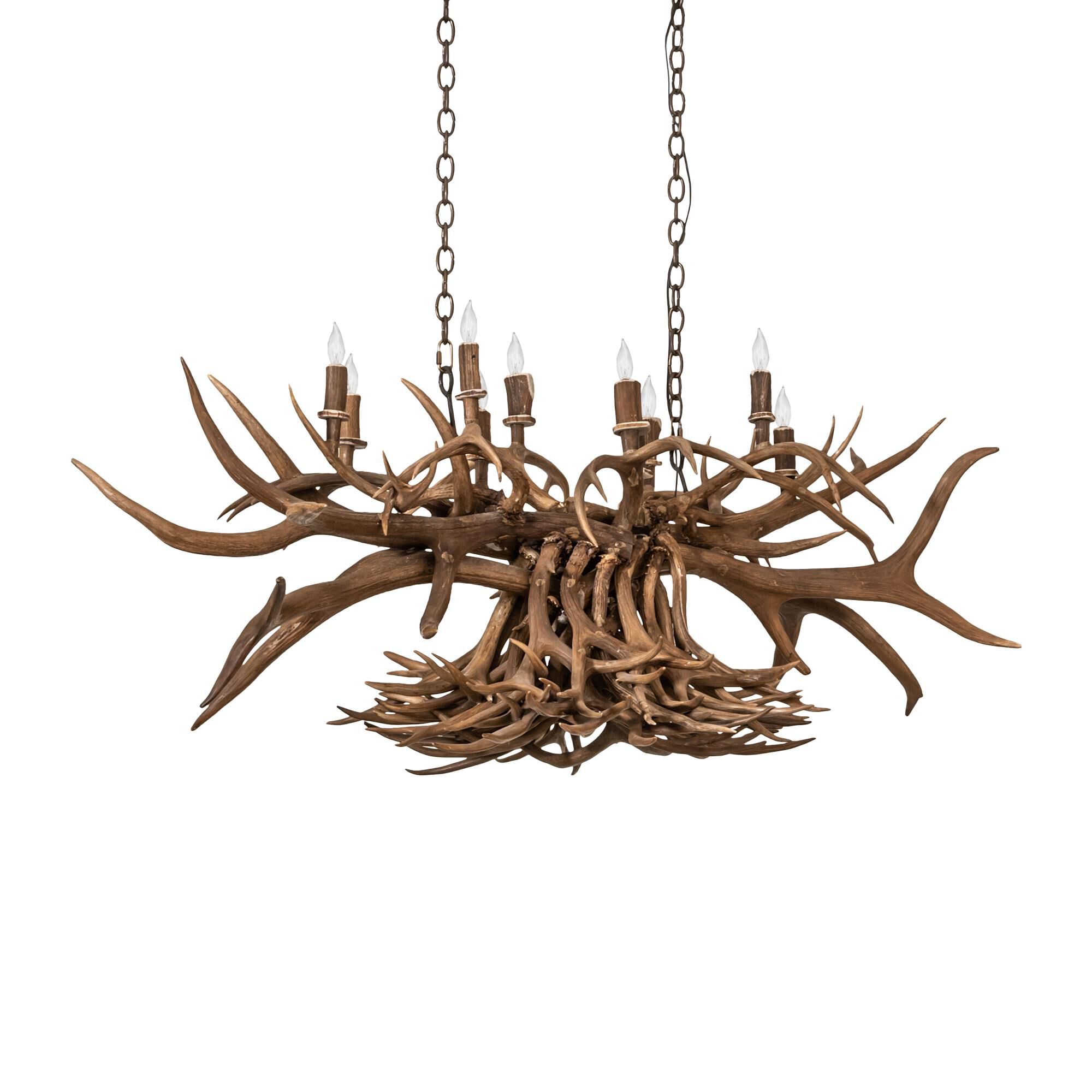 Antlers 55 Inch 10 Light Chandelier by Meyda Lighting