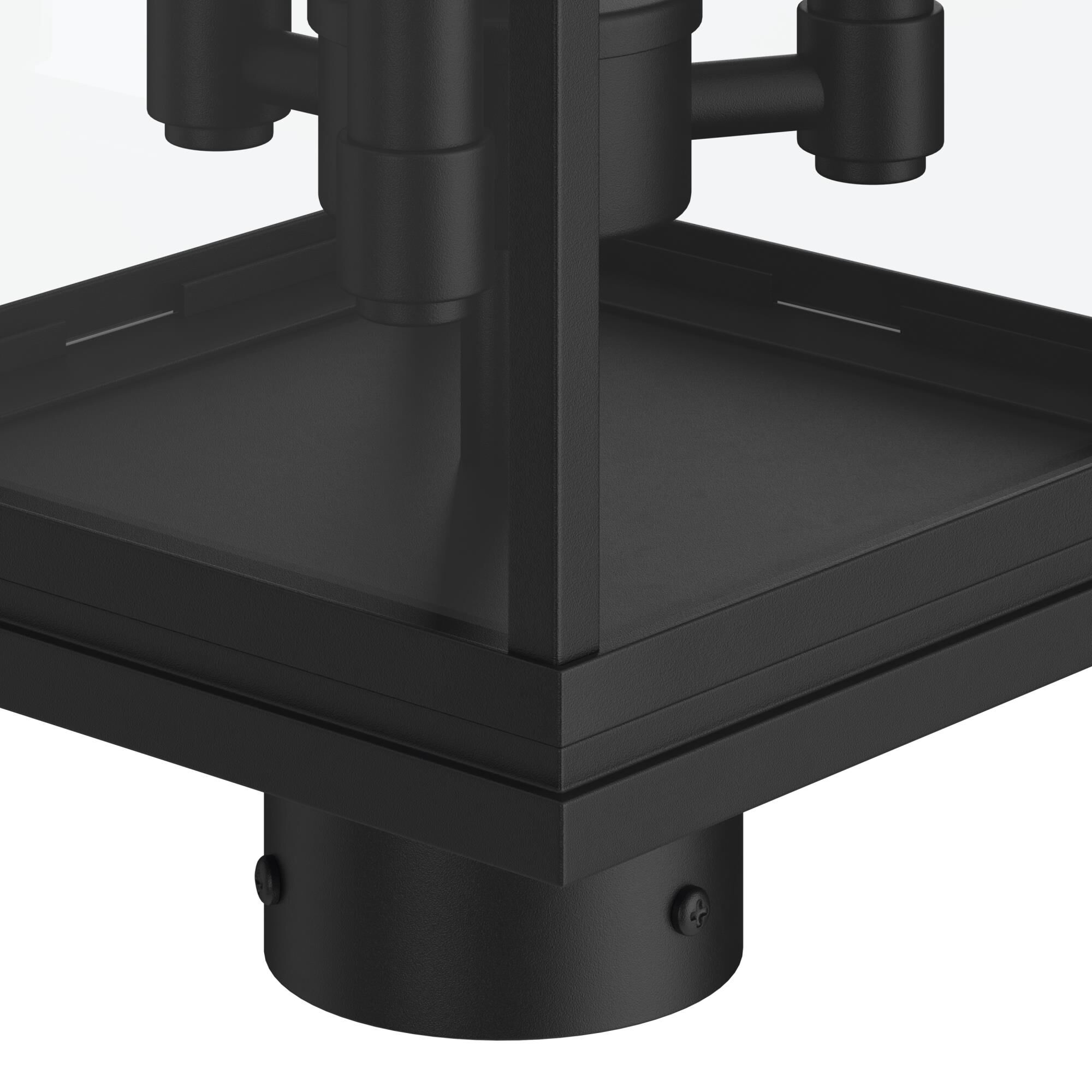 Shown in Black finish and Clear glass