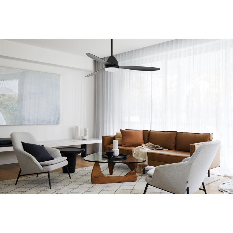 Whitehaven 56 Inch Ceiling Fan with Light Kit by Beacon Lighting