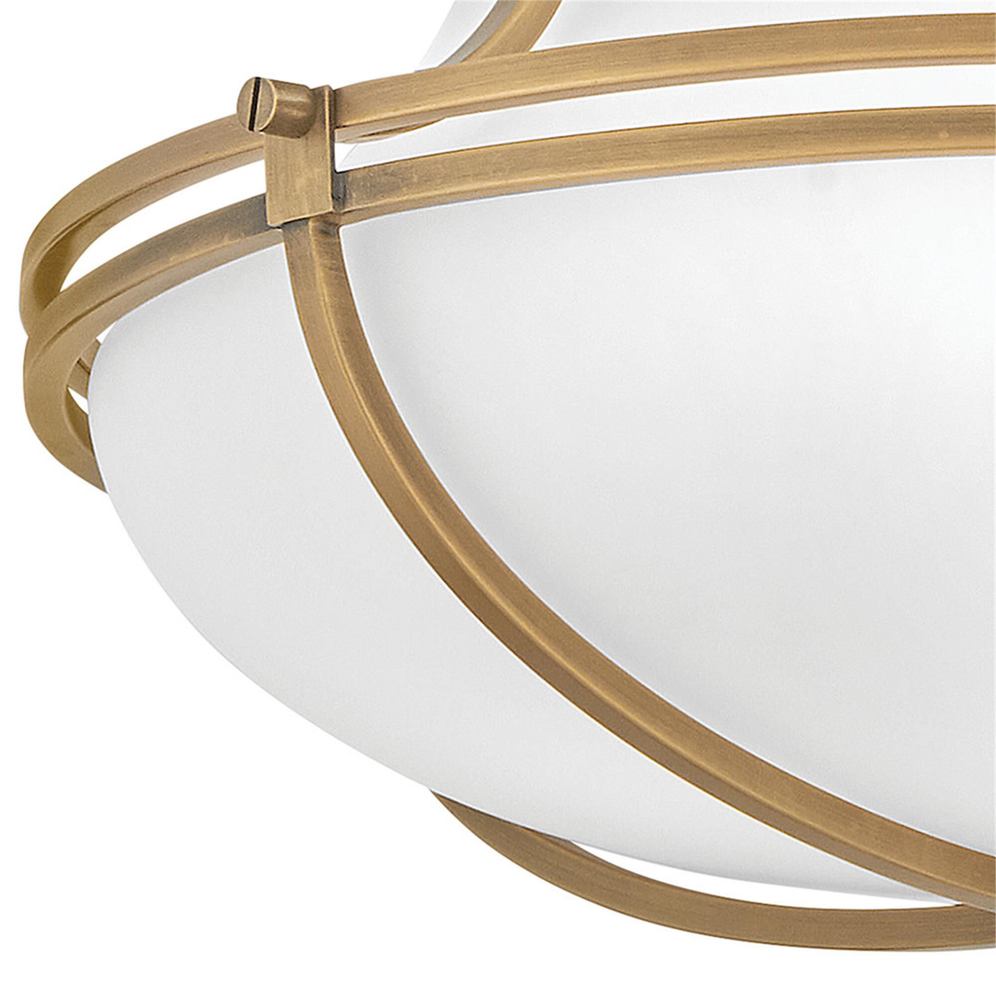 Saddler 15 Inch 3 Light Flush Mount,