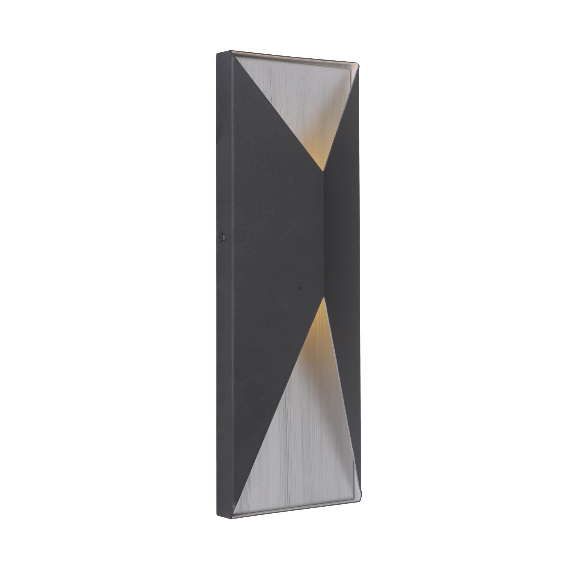 Shown in Textured Black / Brushed Aluminum finish and 0.0 glass and 0.0 shade